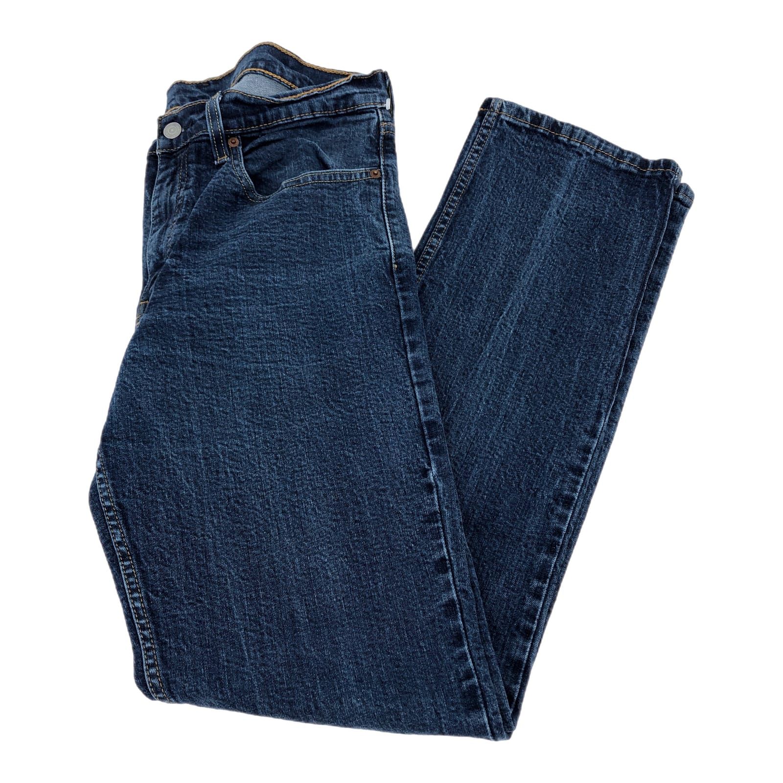 Levi's Blue Straight Leg Jeans High Rise 31in Inseam