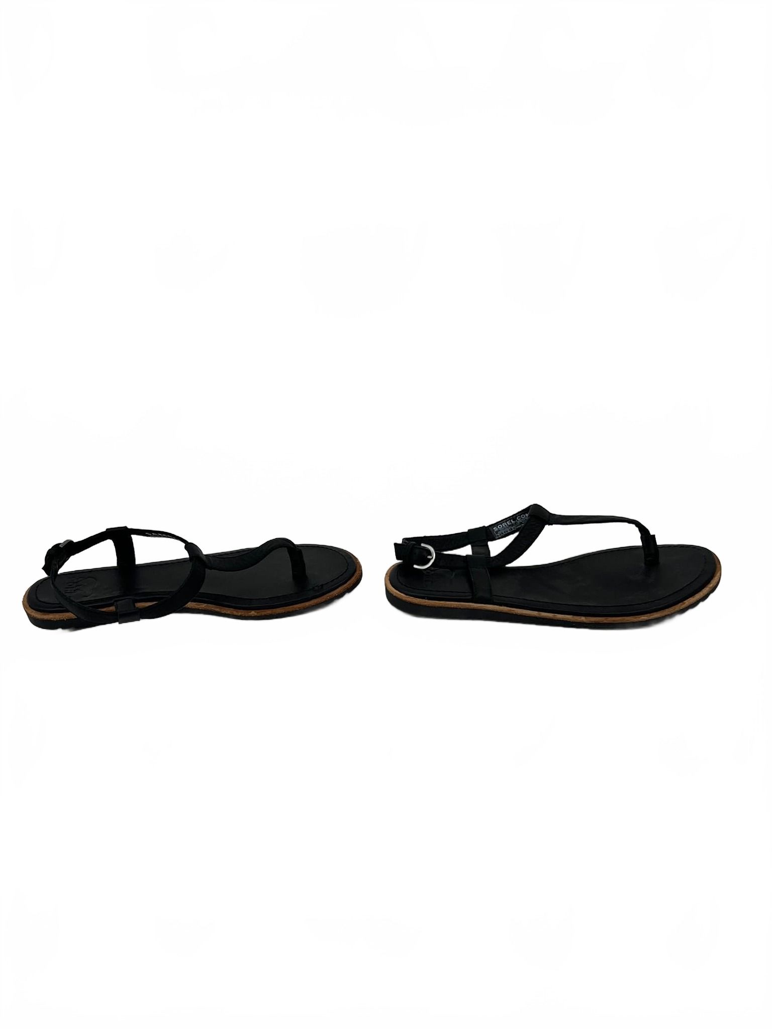 Sorel Black Sandals Thong