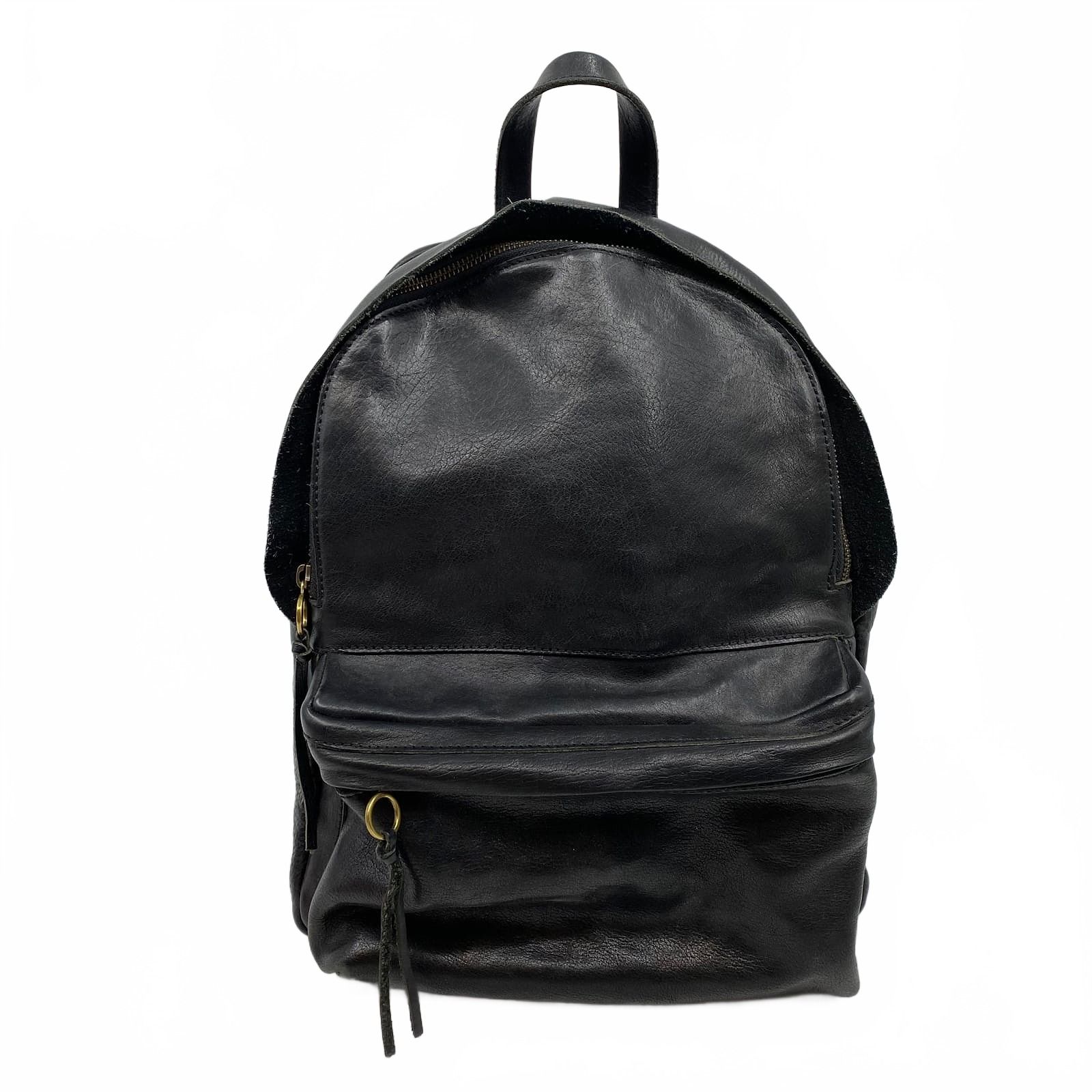 Madewell Black Leather Backpack