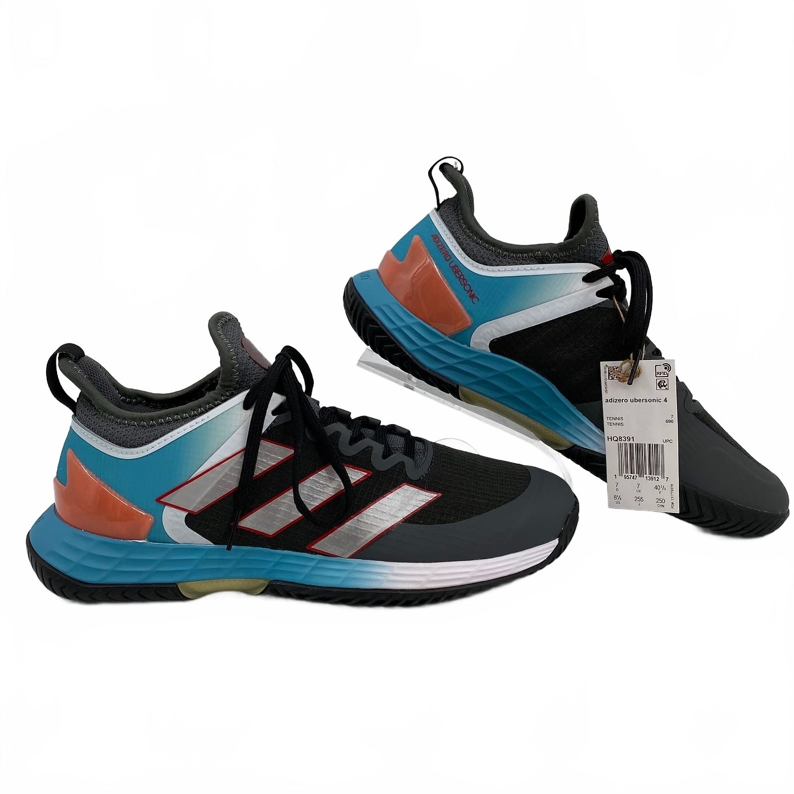 Adidas Black Blue Adizero Ubersonic 4 Sneakers