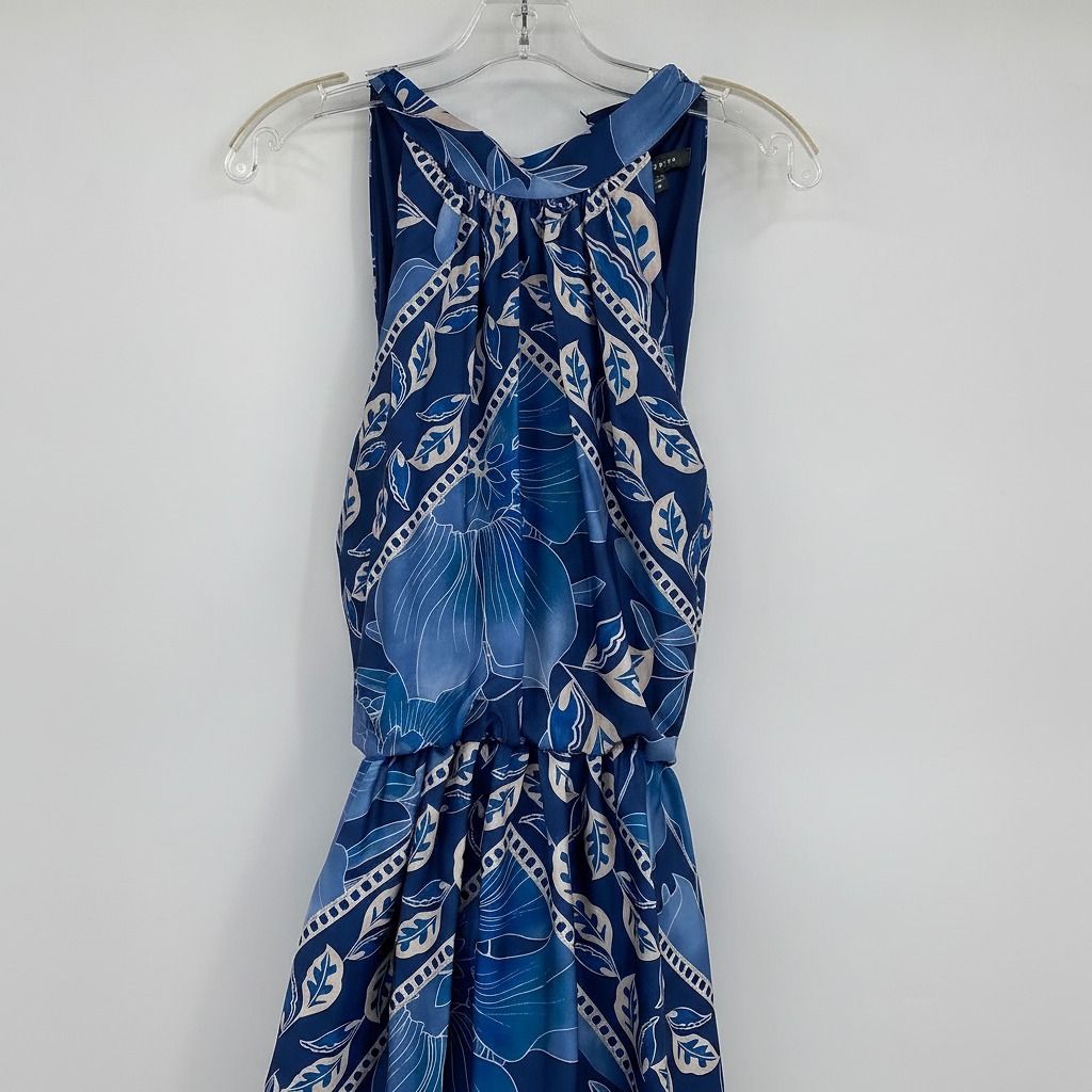 Julia Jordan Blue Floral Maxi Dress