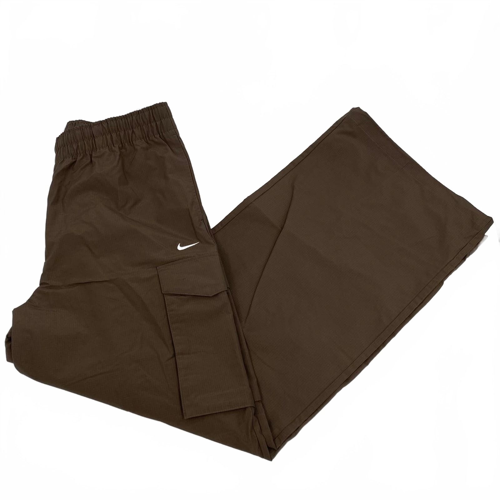 Nike Brown Wide Leg Pants Mid Rise