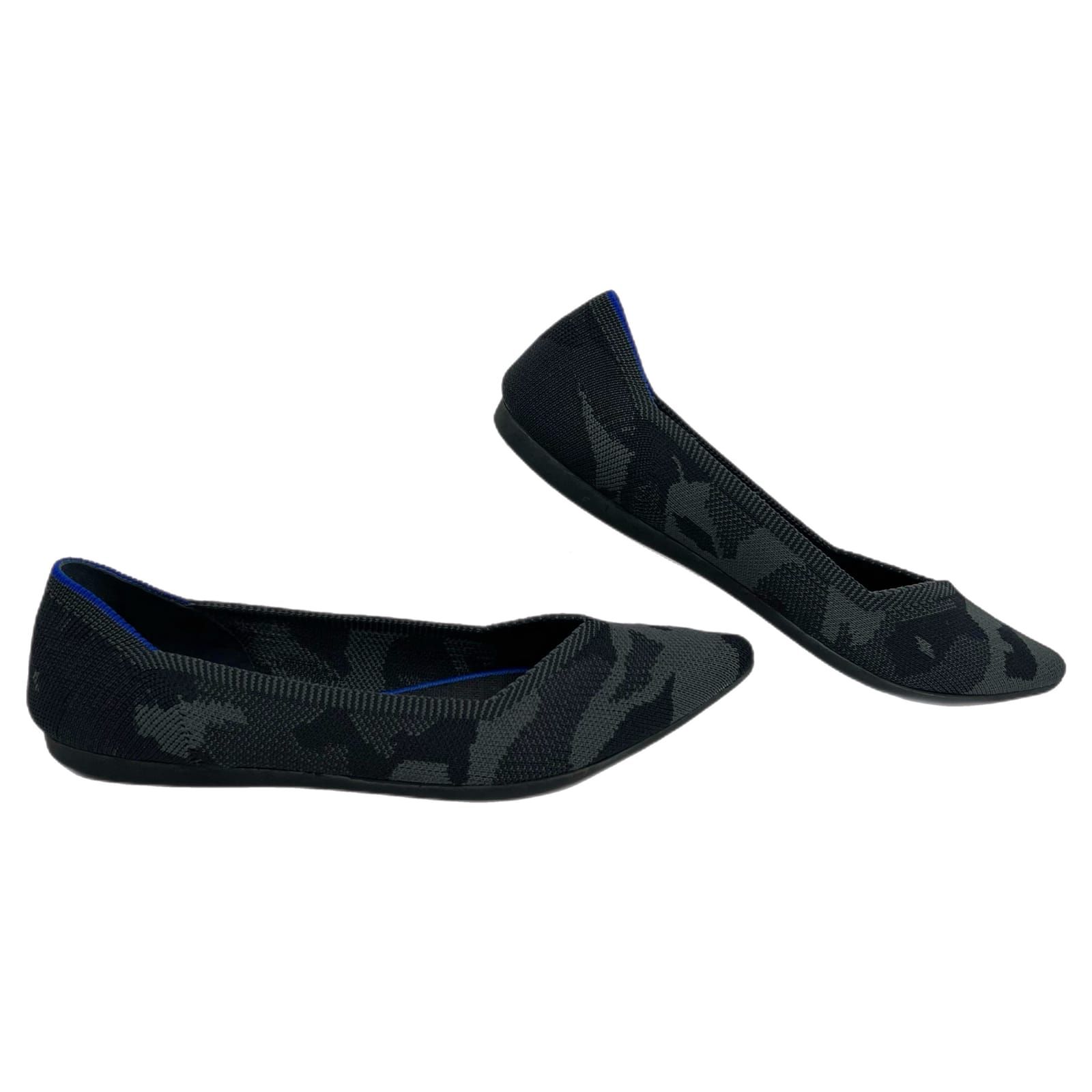 Rothy's Gray Camouflage Pointed Toe Flats