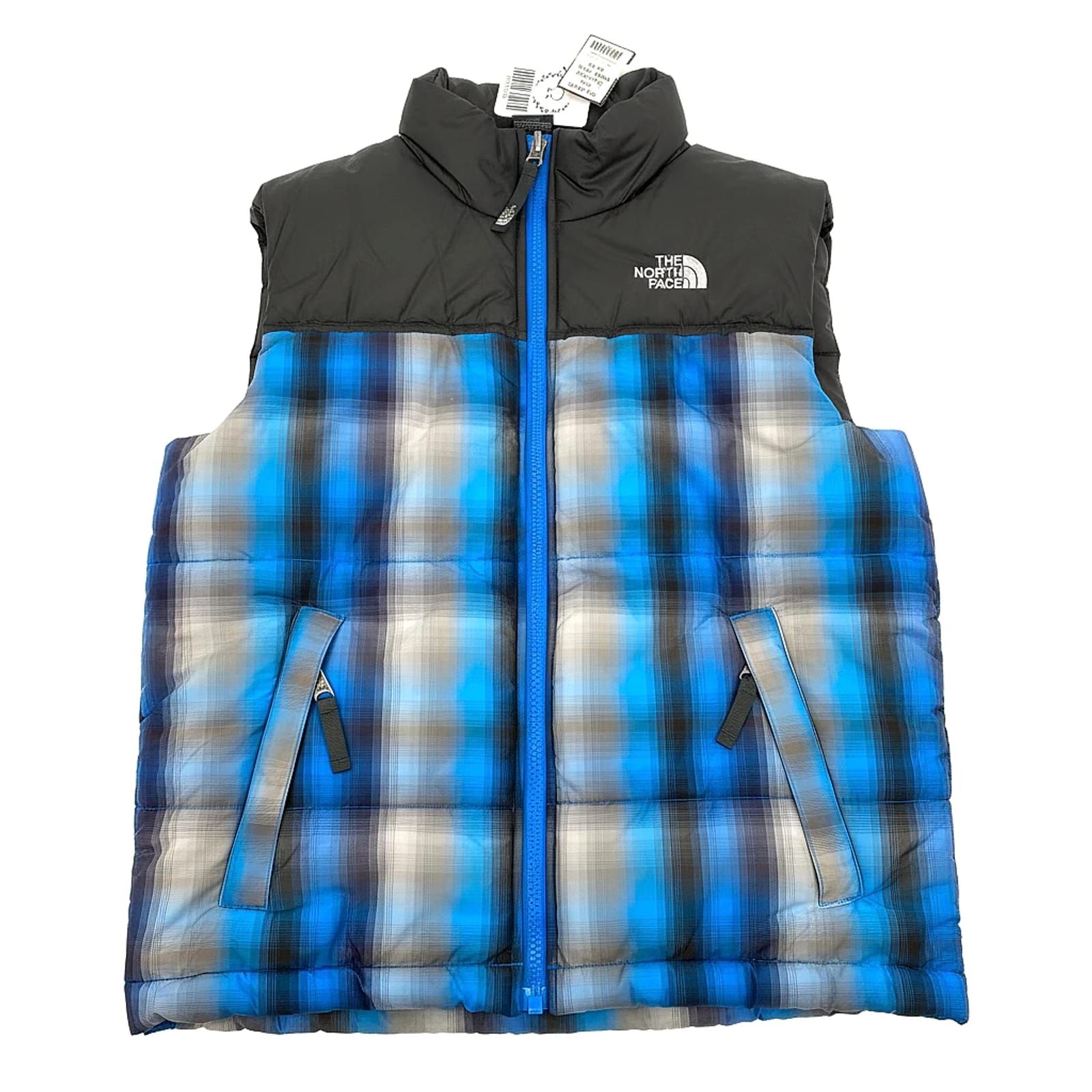 The North Face Black Plaid Kids Vest 100% Polyester