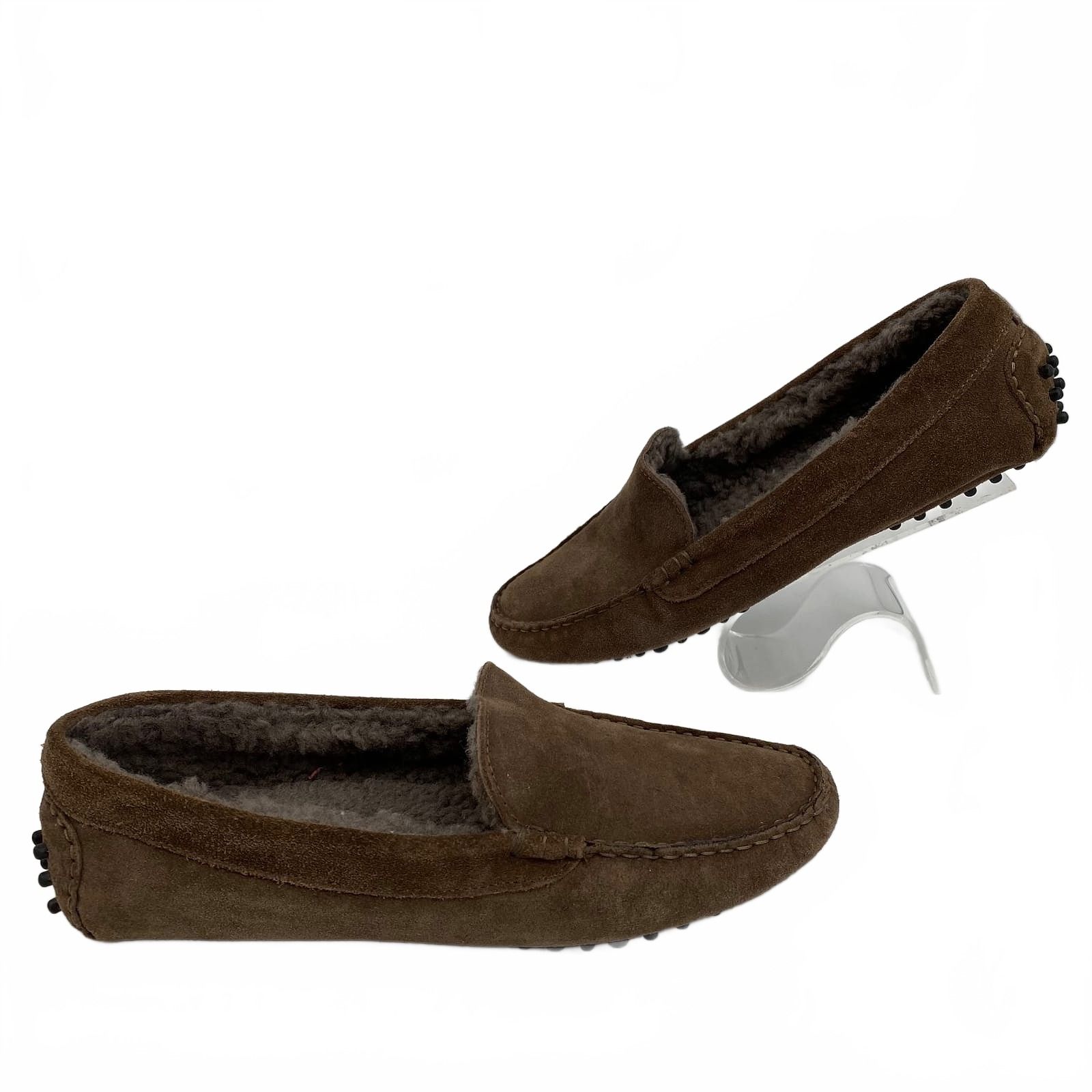 M. Gemi Brown Slip-On Slippers