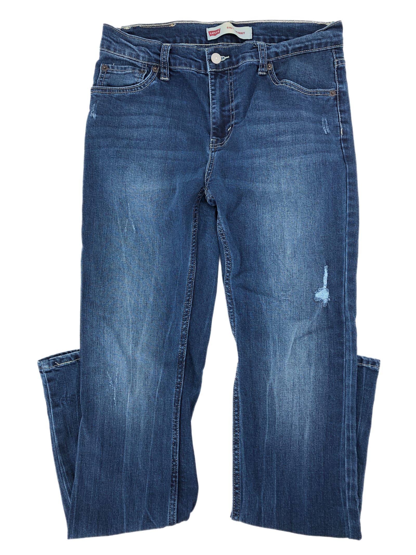 Levi's Blue Skinny Jeans Mid Rise 28 Inseam