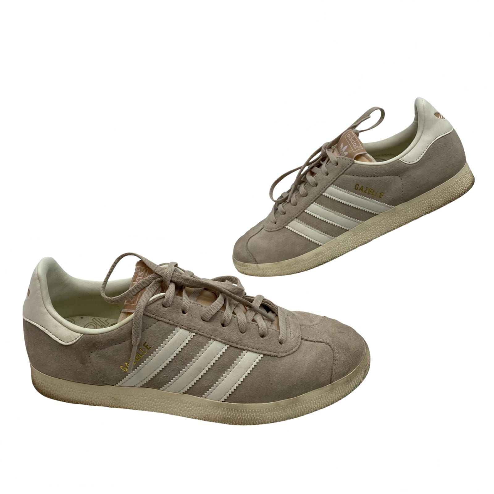 adidas Beige Suede Gazelle Sneakers