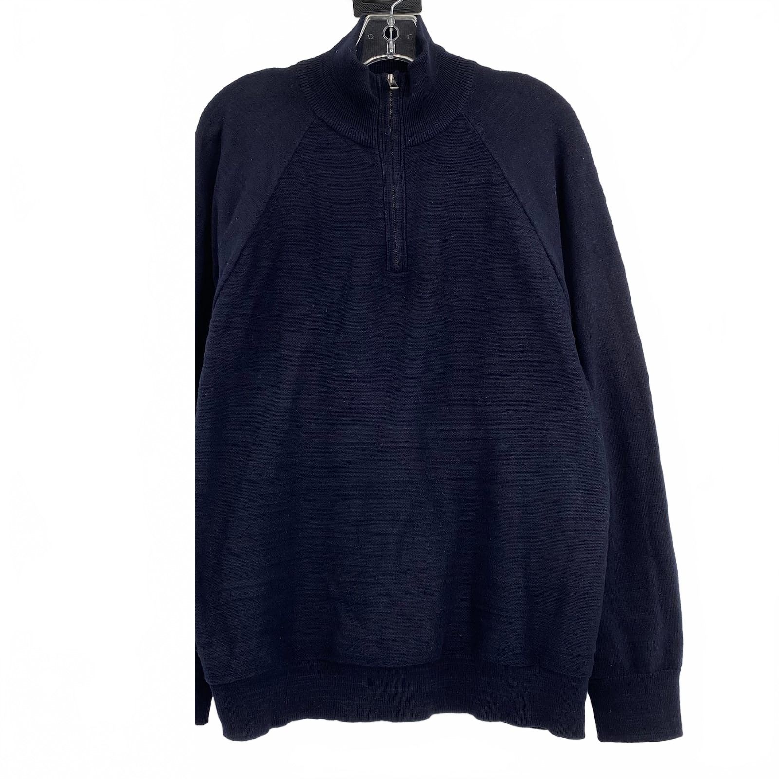 J. Crew Blue Quarter Zip Sweater