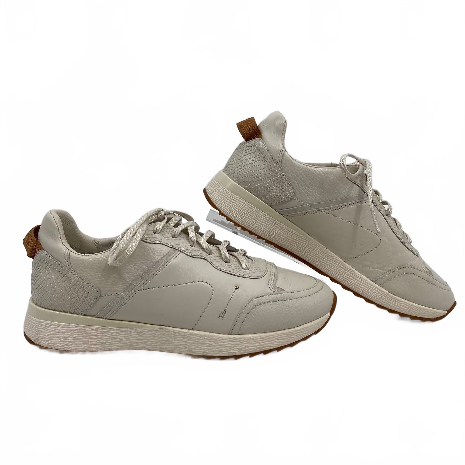 Frankie 4 Cream Brooklyn Leather Sneakers