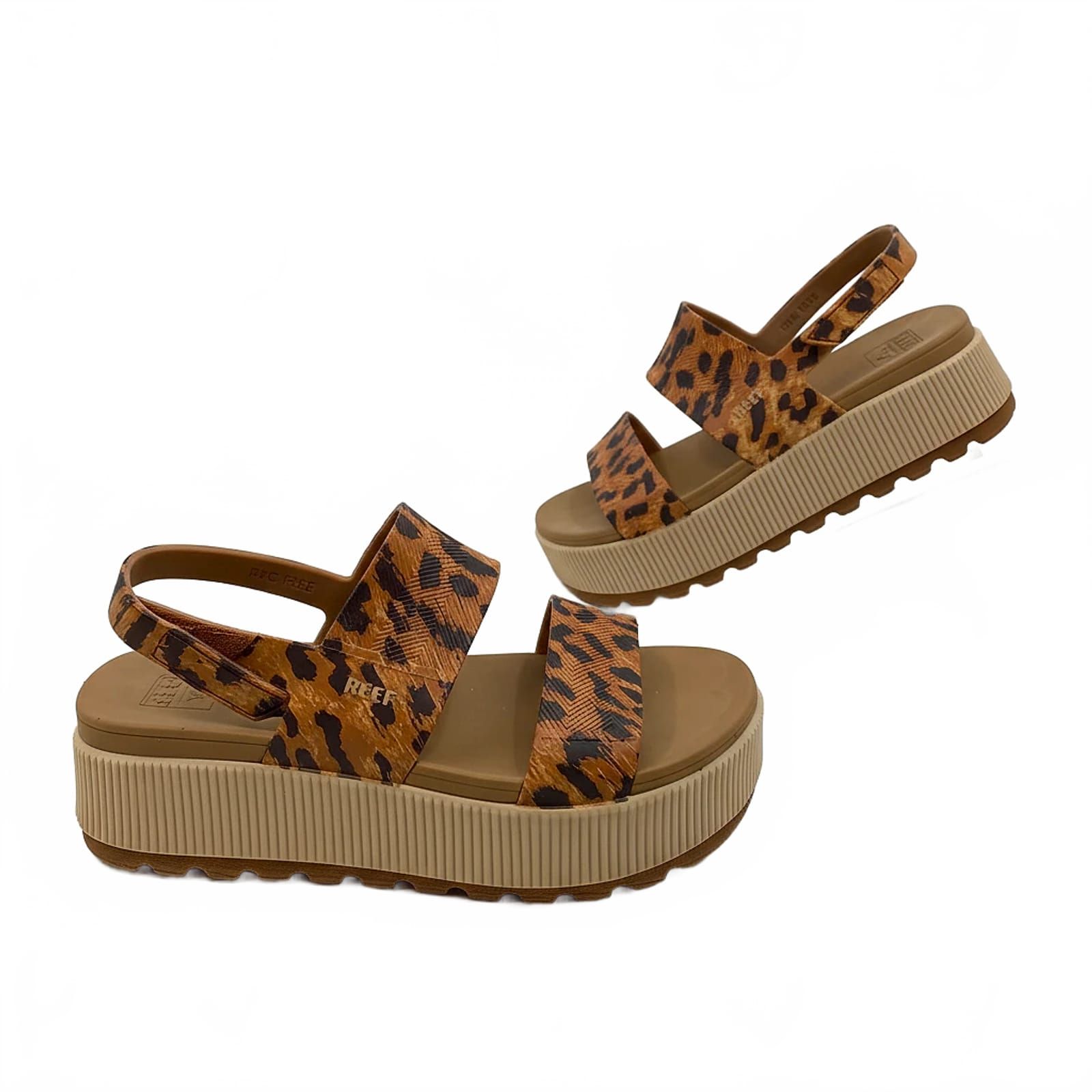 Reef Brown Sandals Platform Slingback