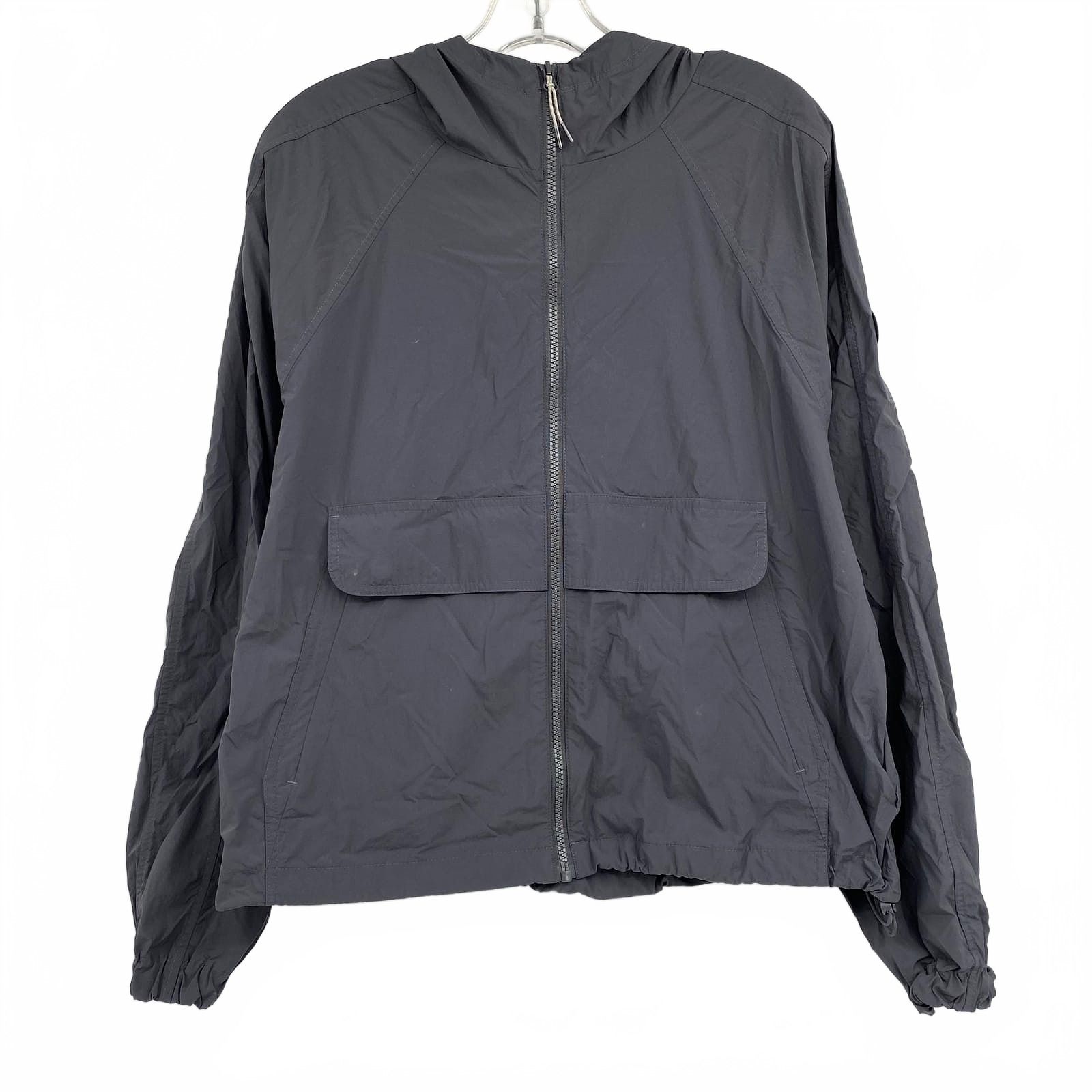 Vuori Gray Zip-Up Hooded Jacket