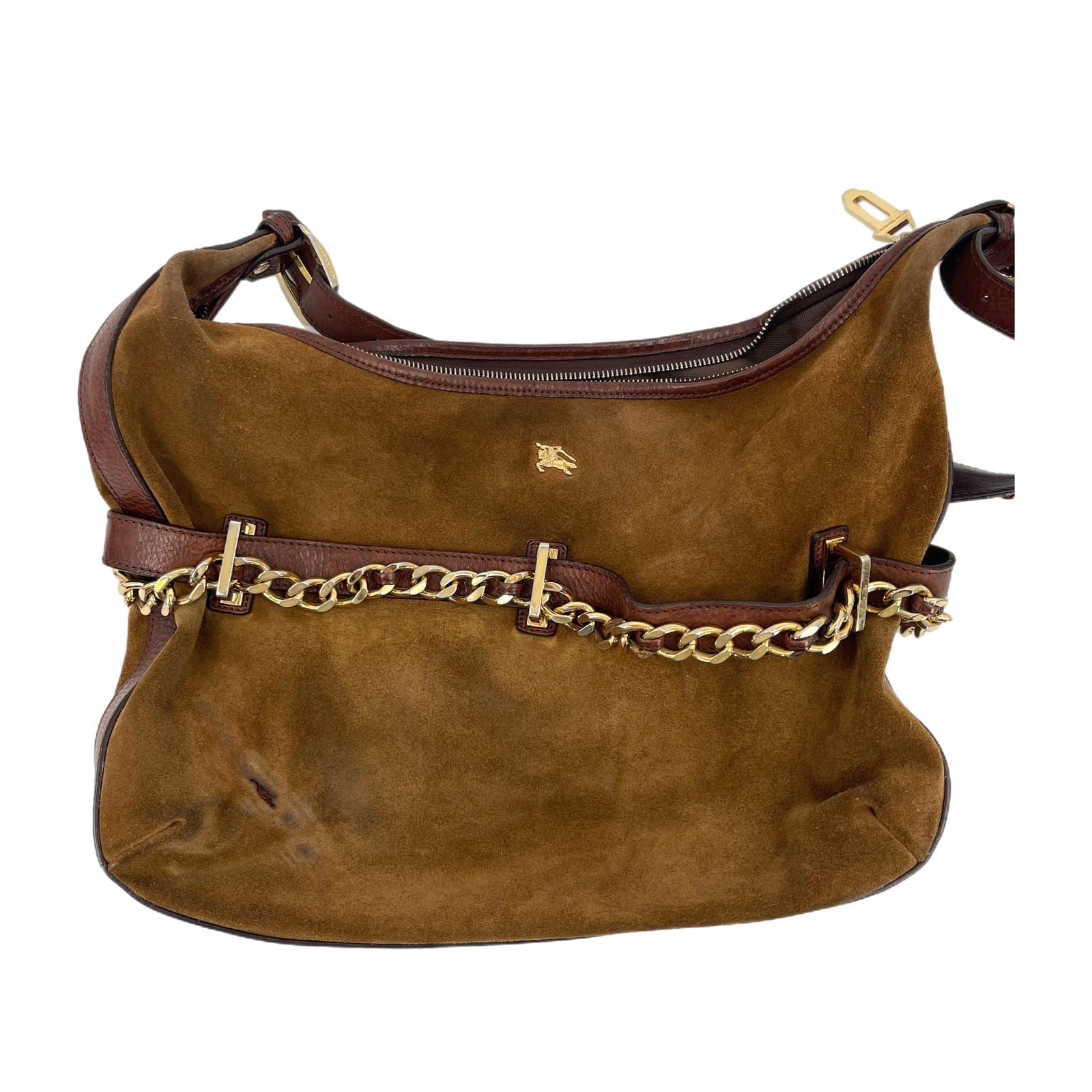 Burberry Brown Leather Shoulder Bag