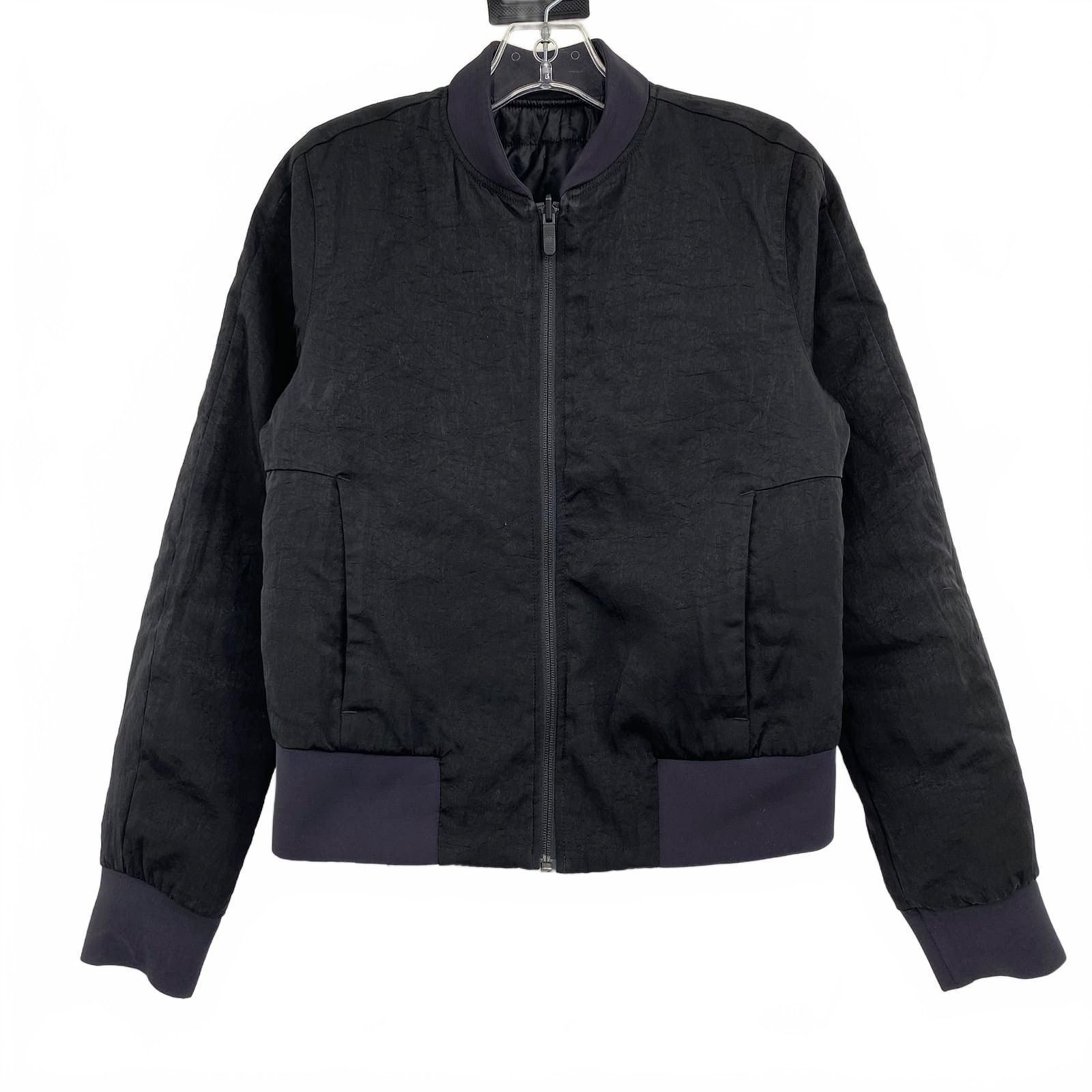 Lululemon Black Reversible Bomber Jacket