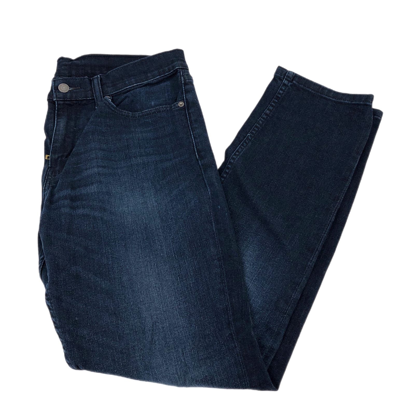 Levi's Blue Straight Leg Jeans Plus High Rise 31in Medium Wash