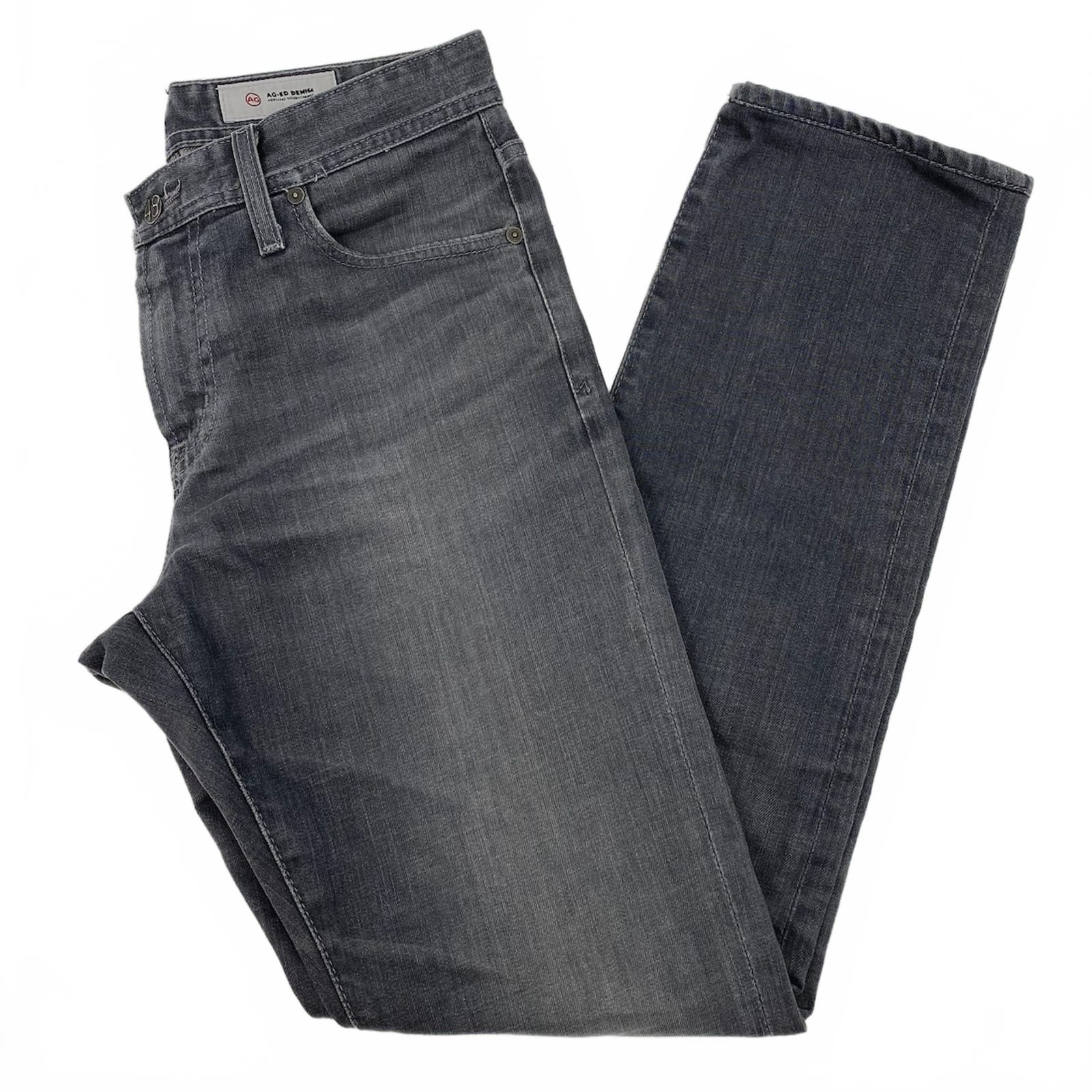 Adriano Goldschmied Gray Everett Slim Straight Jeans
