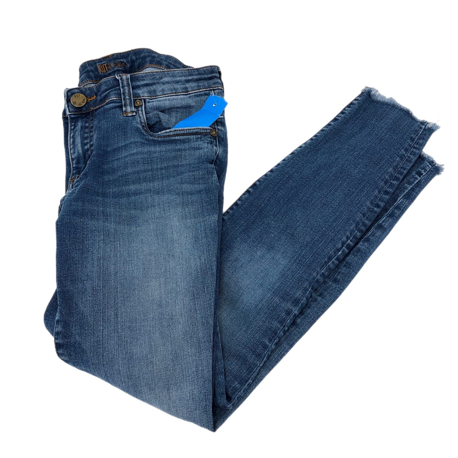 Kut from the Kloth Blue Skinny Straight Leg Jeans