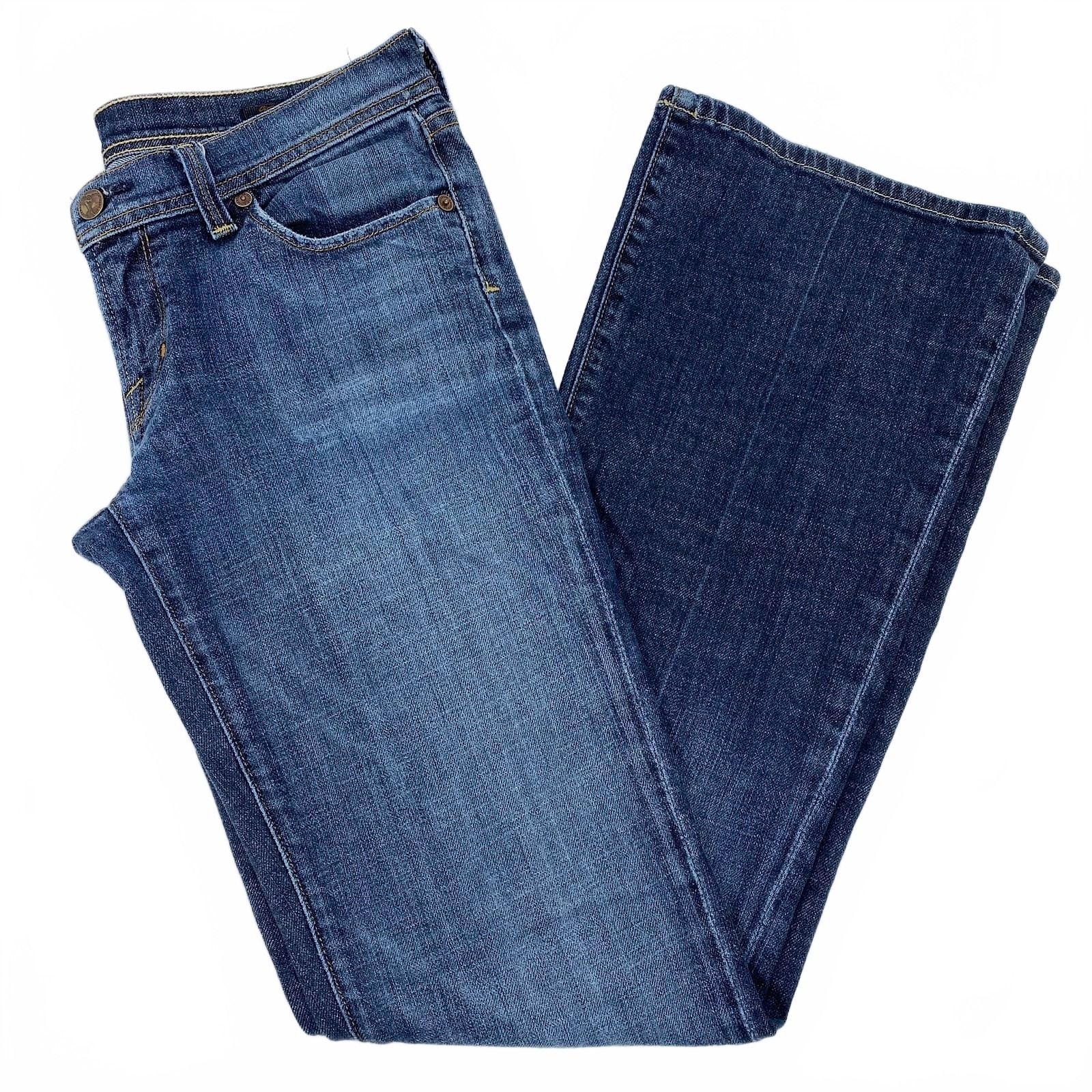 Citizens Of Humanity Dark Wash Low Rise Flair Jeans