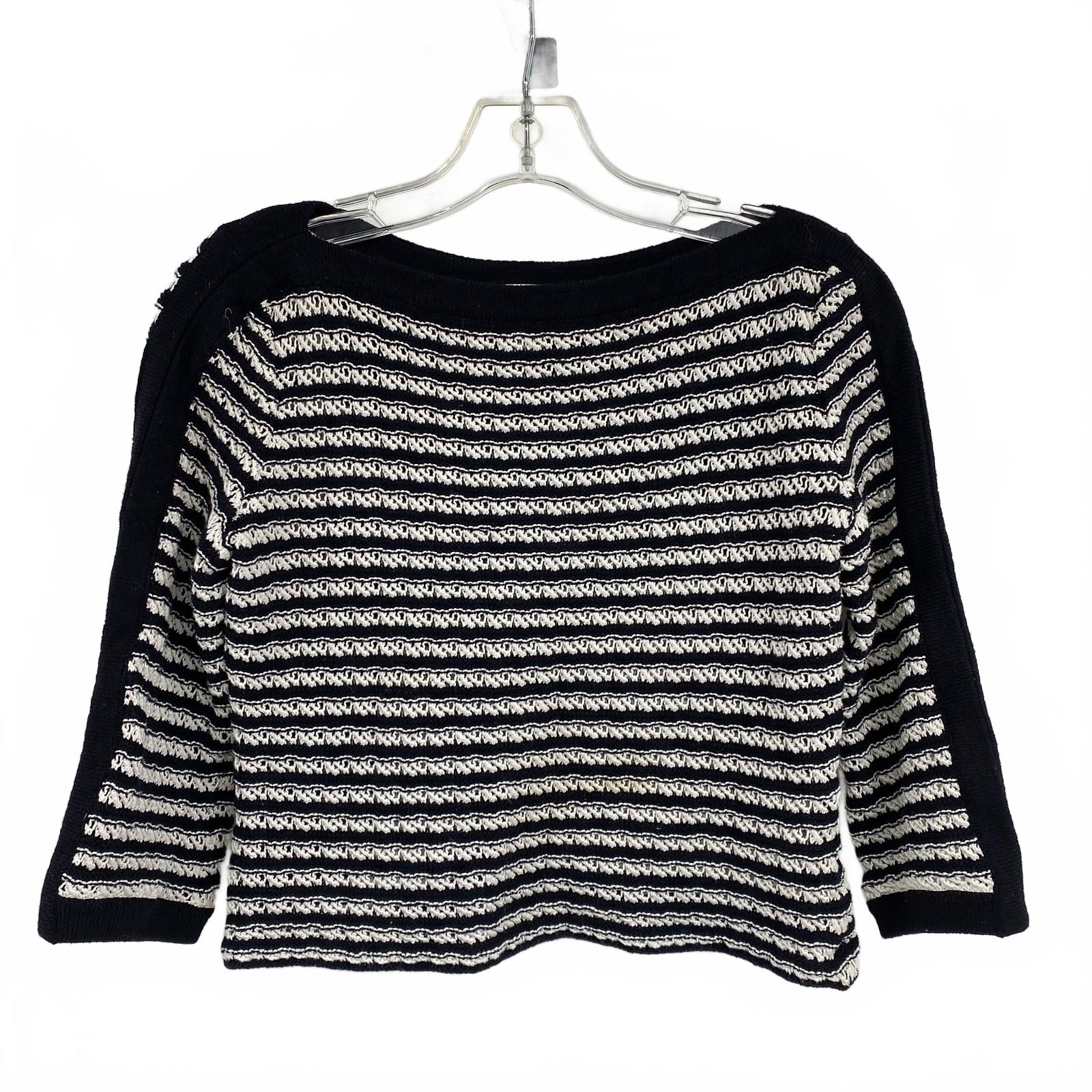 St. John Sport Black White Sweater SP