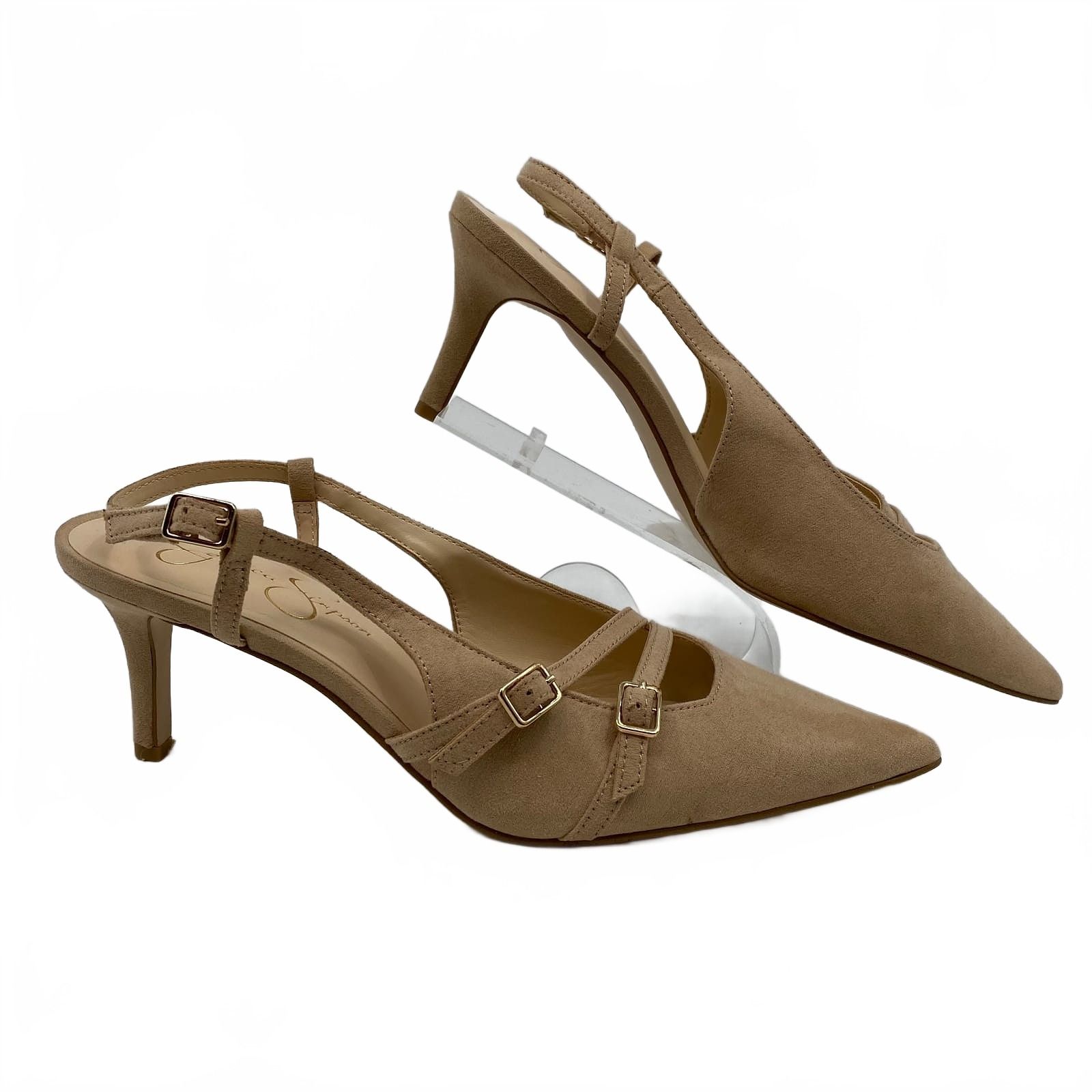 Jessica Simpson Tan Slingback Heels