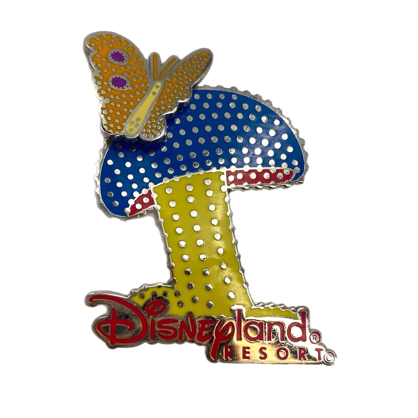 Disney Electrical Parade Butterfly Mushroom Collectible Pin