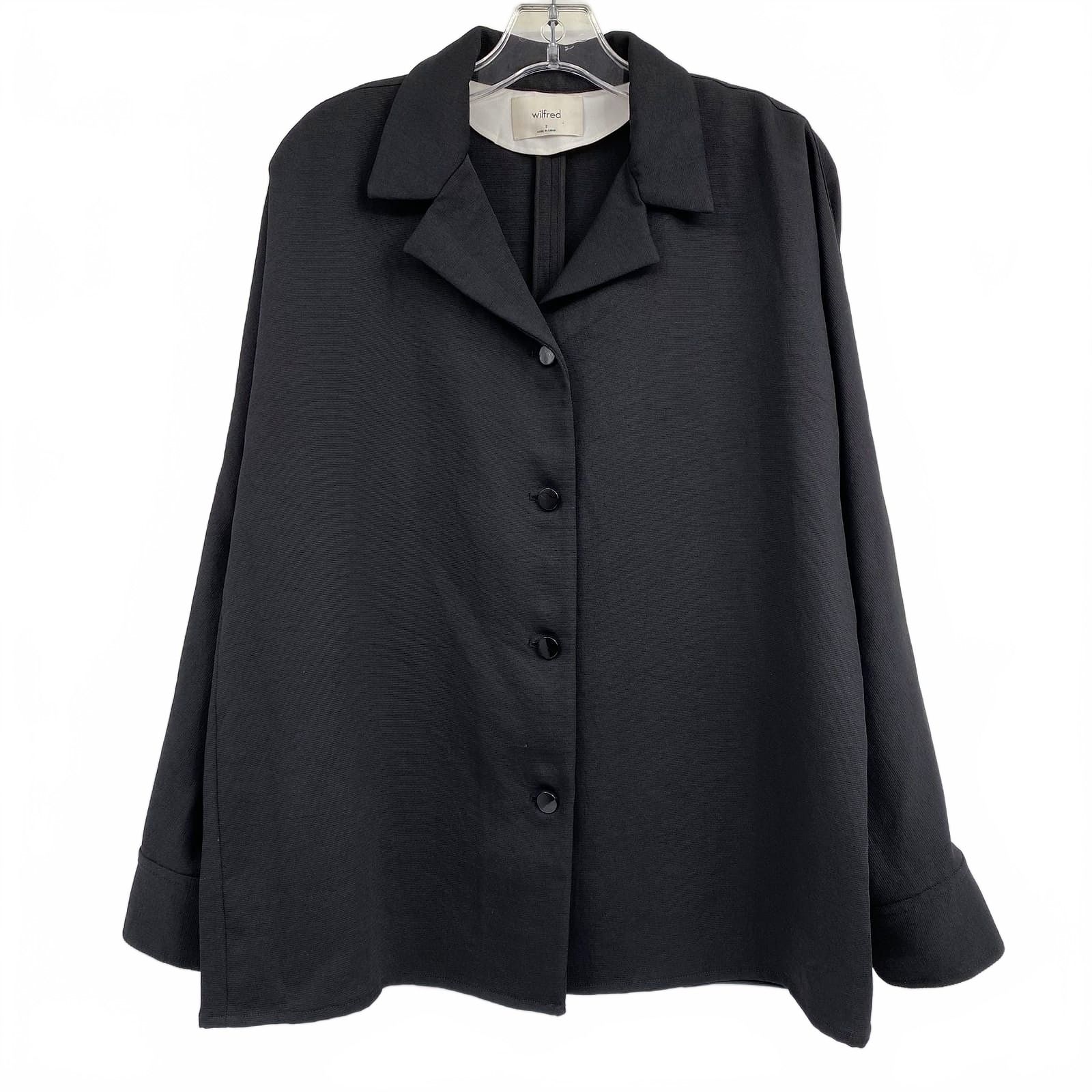 Wilfred Black Woven Shacket