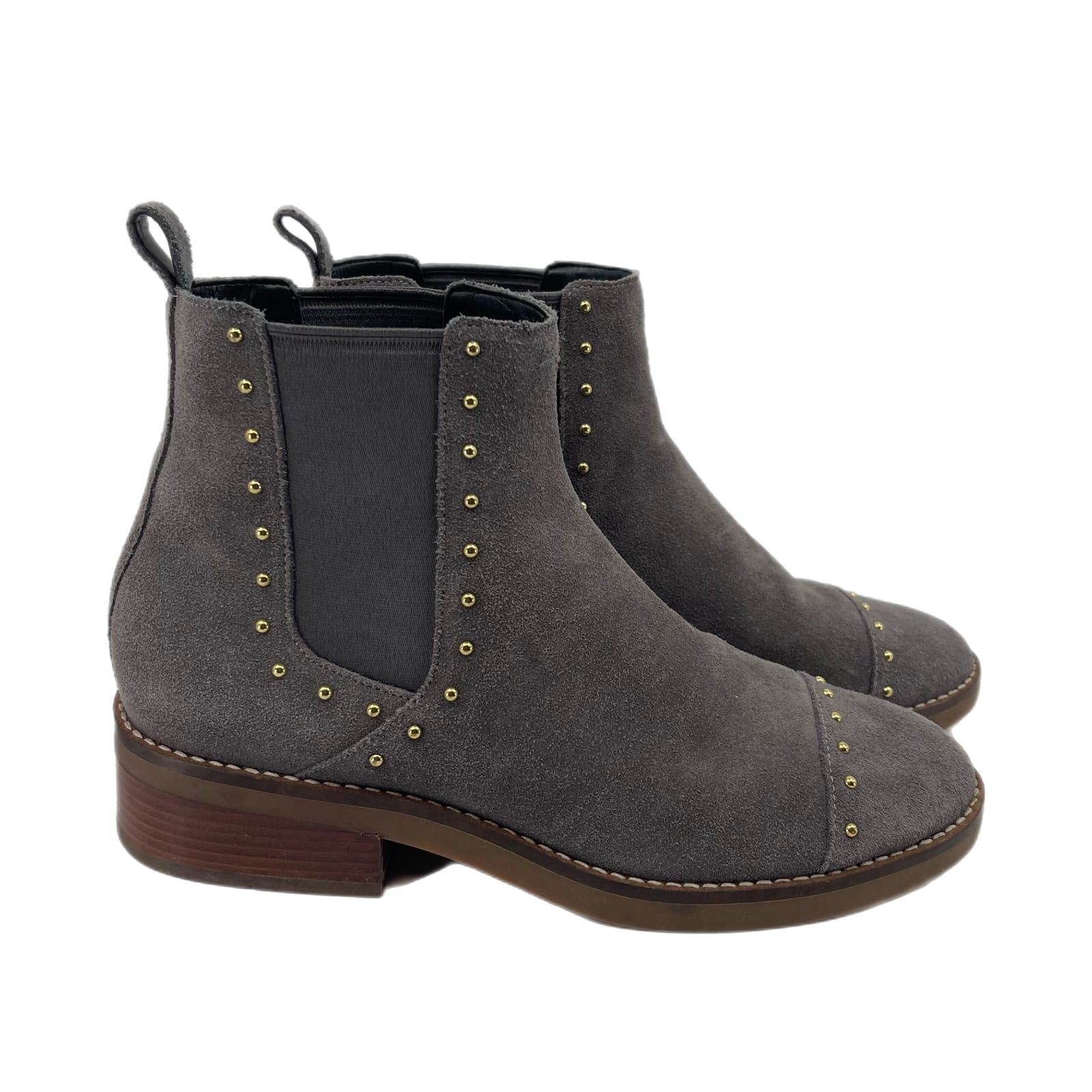Cole Haan Gray Suede Ankle Boots & Booties