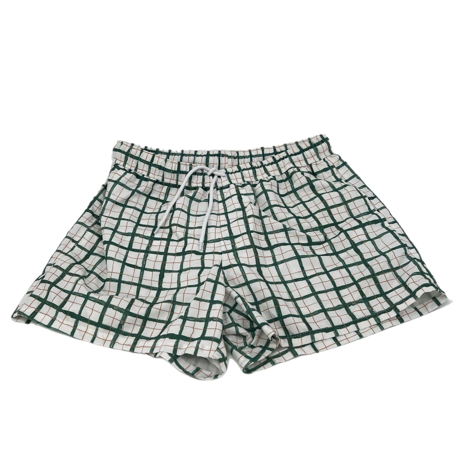 ASOS Green Plaid Beach Shorts