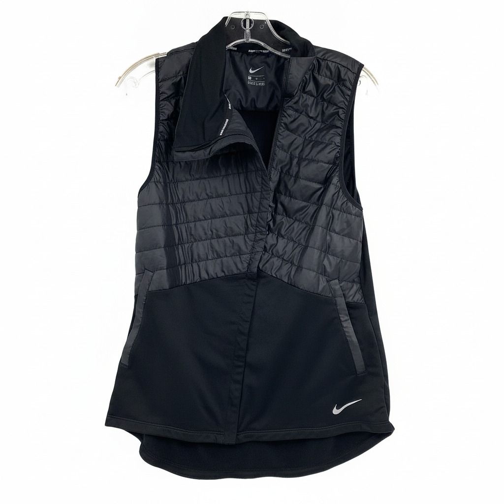 Nike Black Zip Down Vest