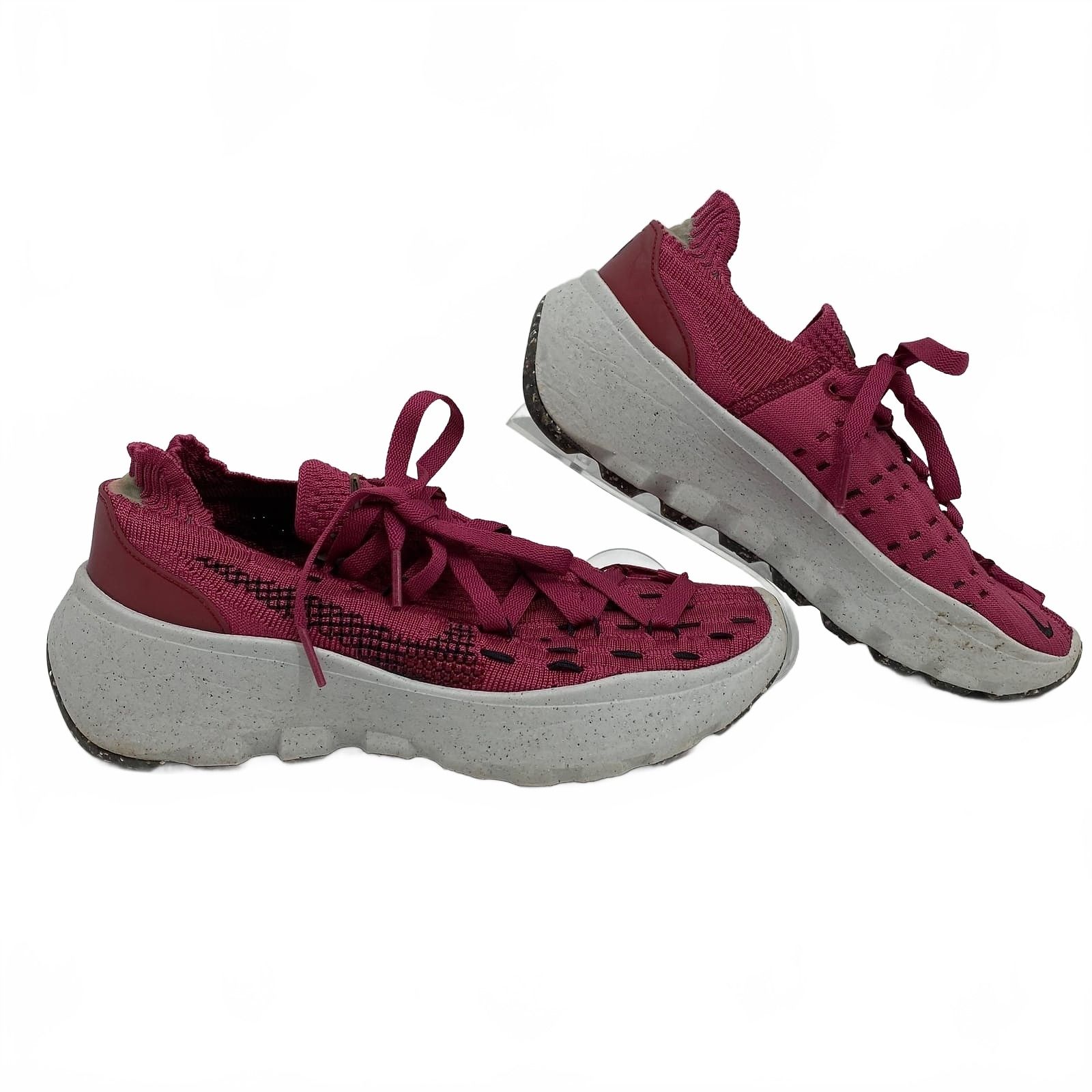 Nike Burgundy Gray Space Hippie 04 Sneakers