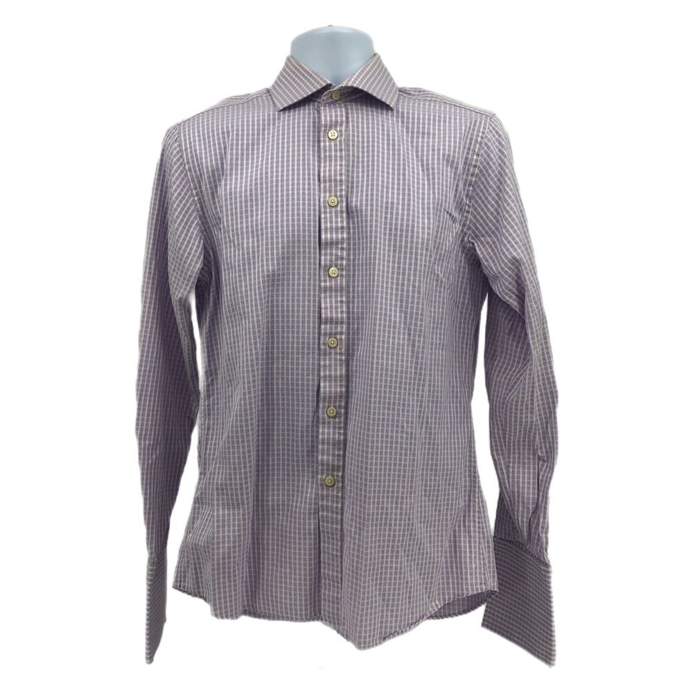 Charles Tyrwhitt Purple & White Breathable Dress Shirt