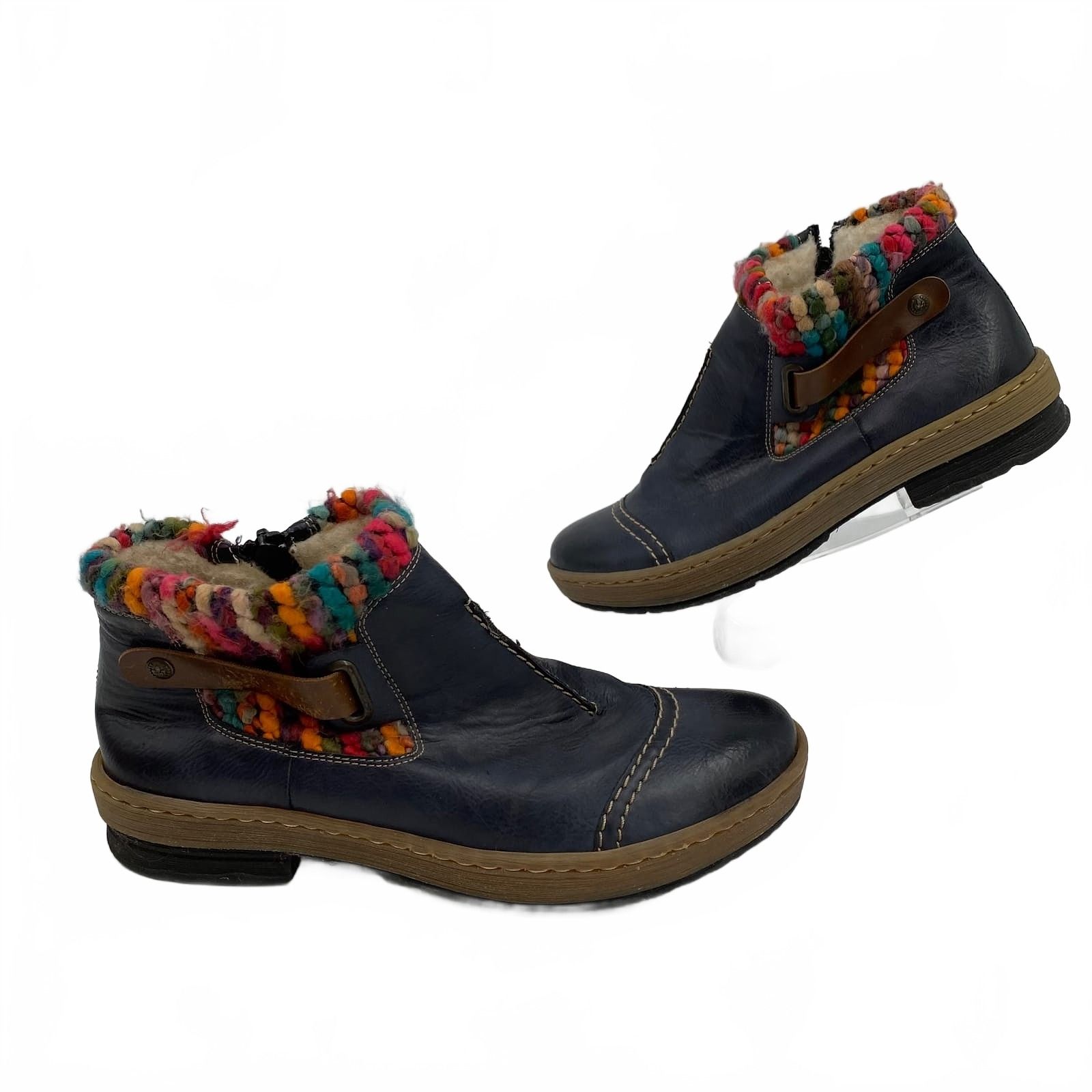 Rieker Blue Ankle Boots Bootie