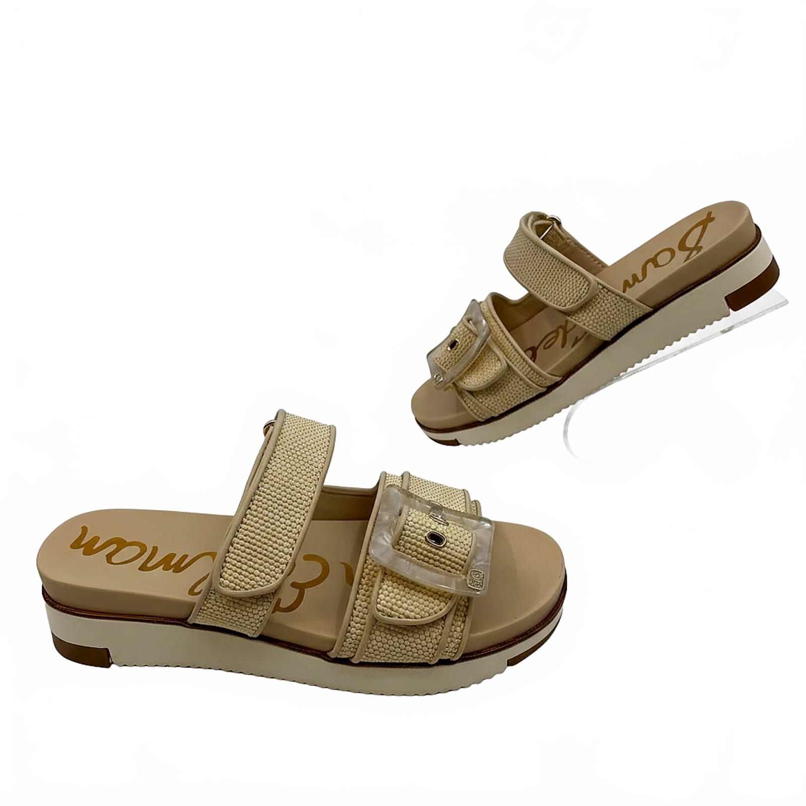 Sam Edelman Beige Strappy Sandals