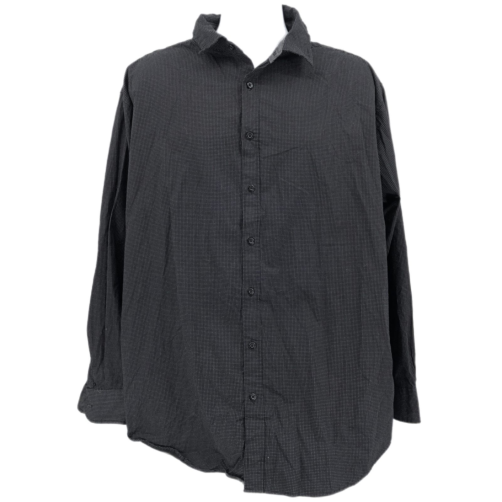Beverly Hills Polo Club Black & White Polka Dot Button-Up Shirt