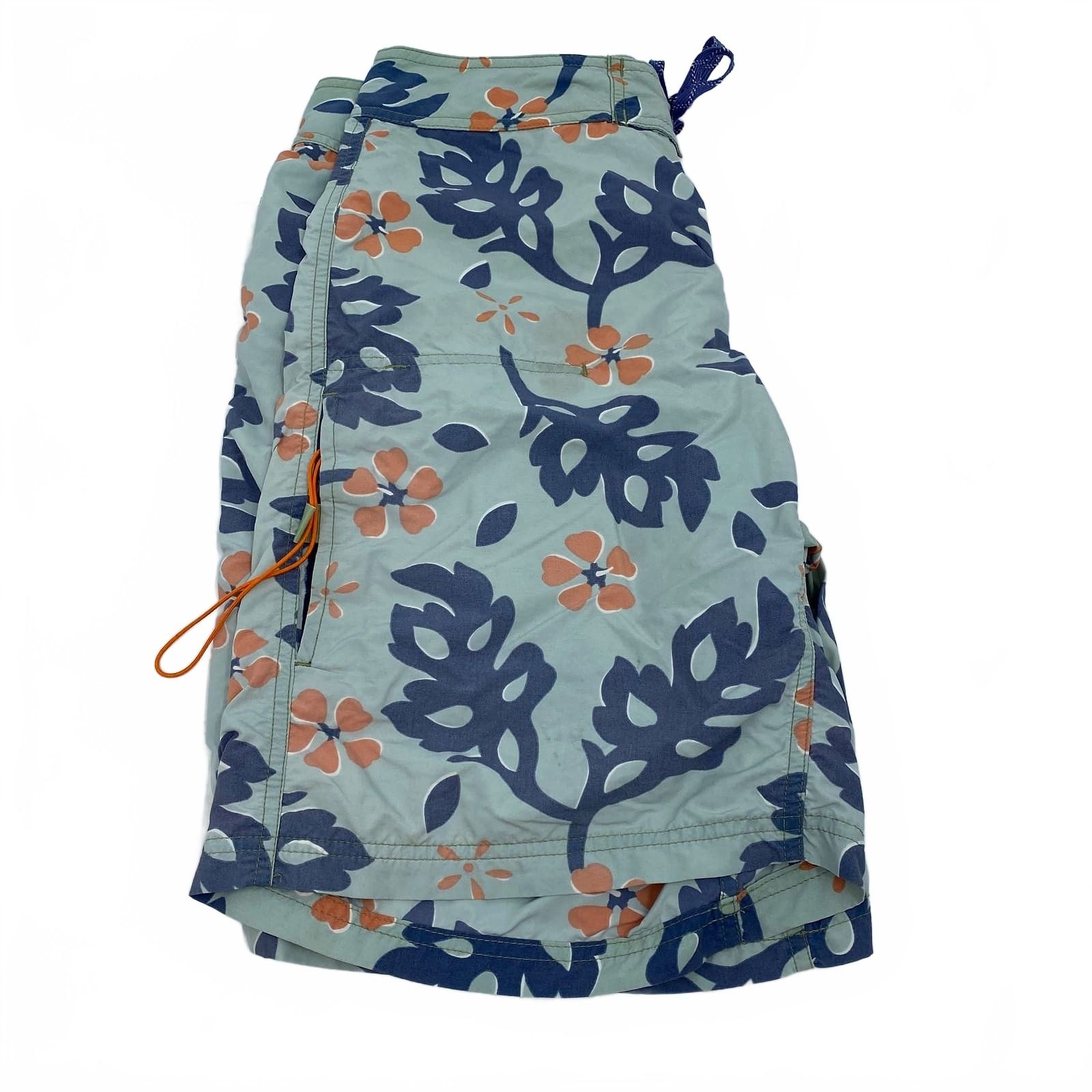 Patagonia Blue Floral Swim Trunks