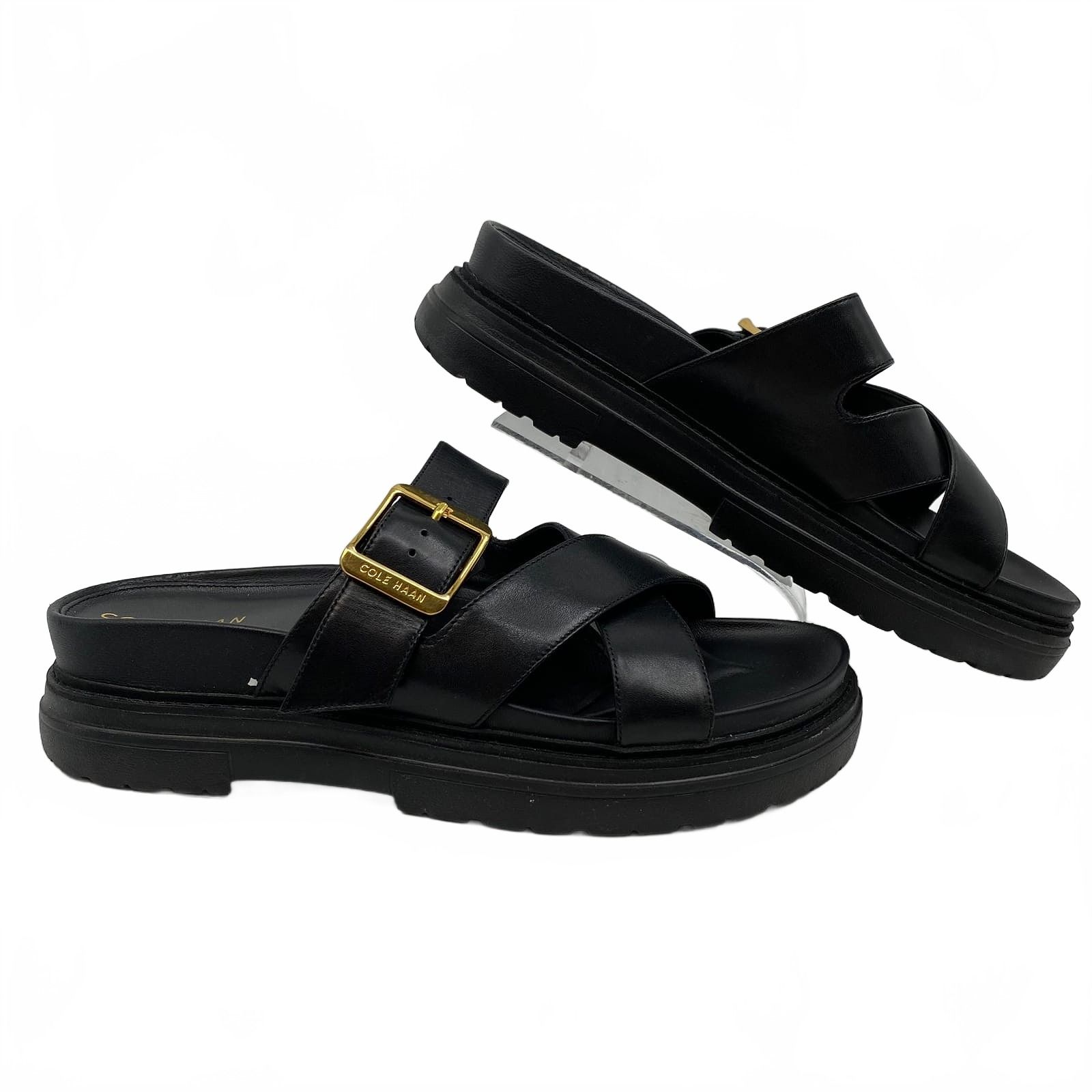 Cole Haan Black Fraya Slide Sandals