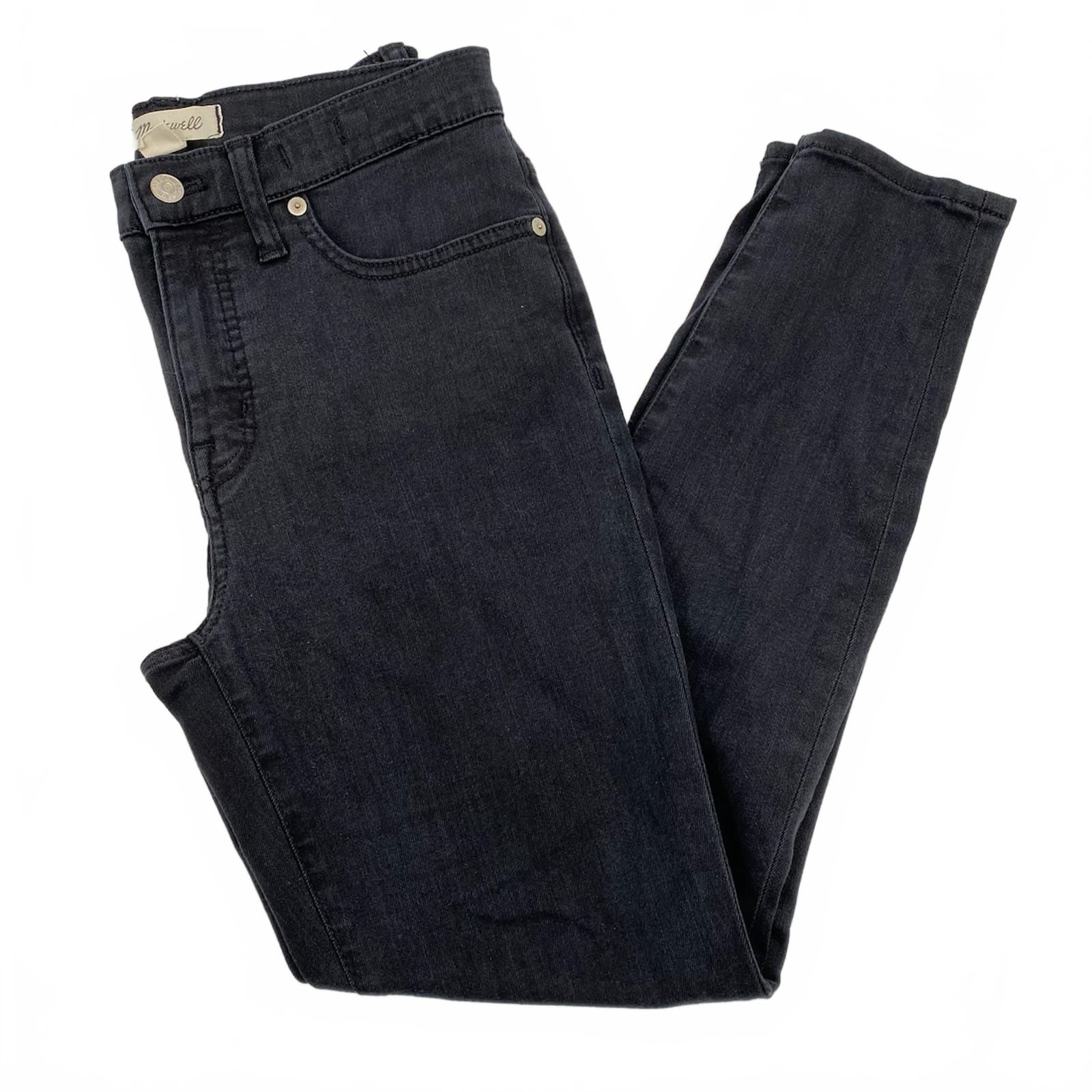Madewell Black 9” Midrise Skinny Jeans