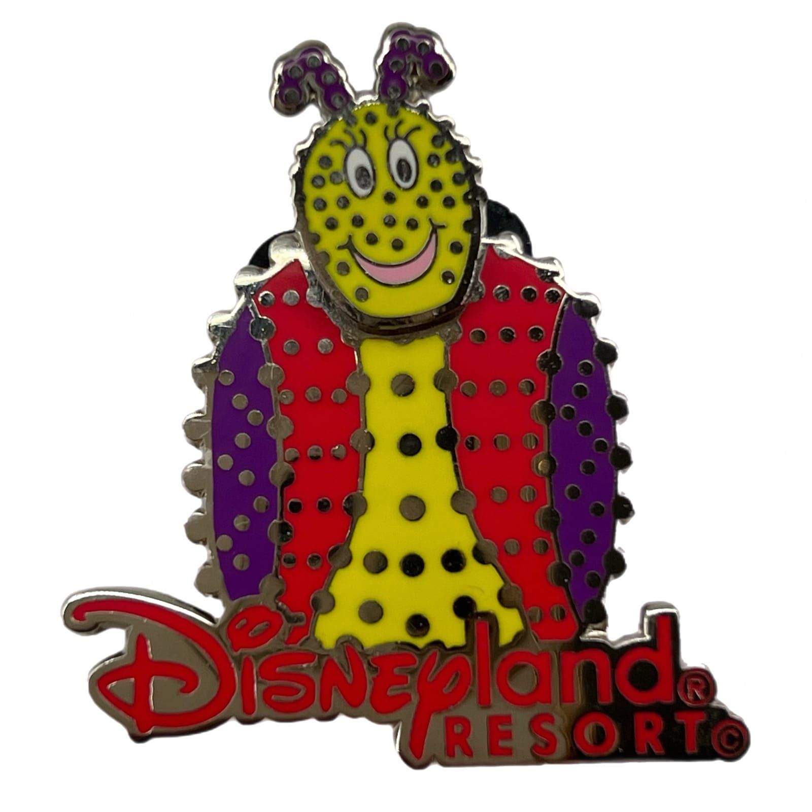 Disneyland Resort Pink Yellow Purple Electrical Parade Bug Pin