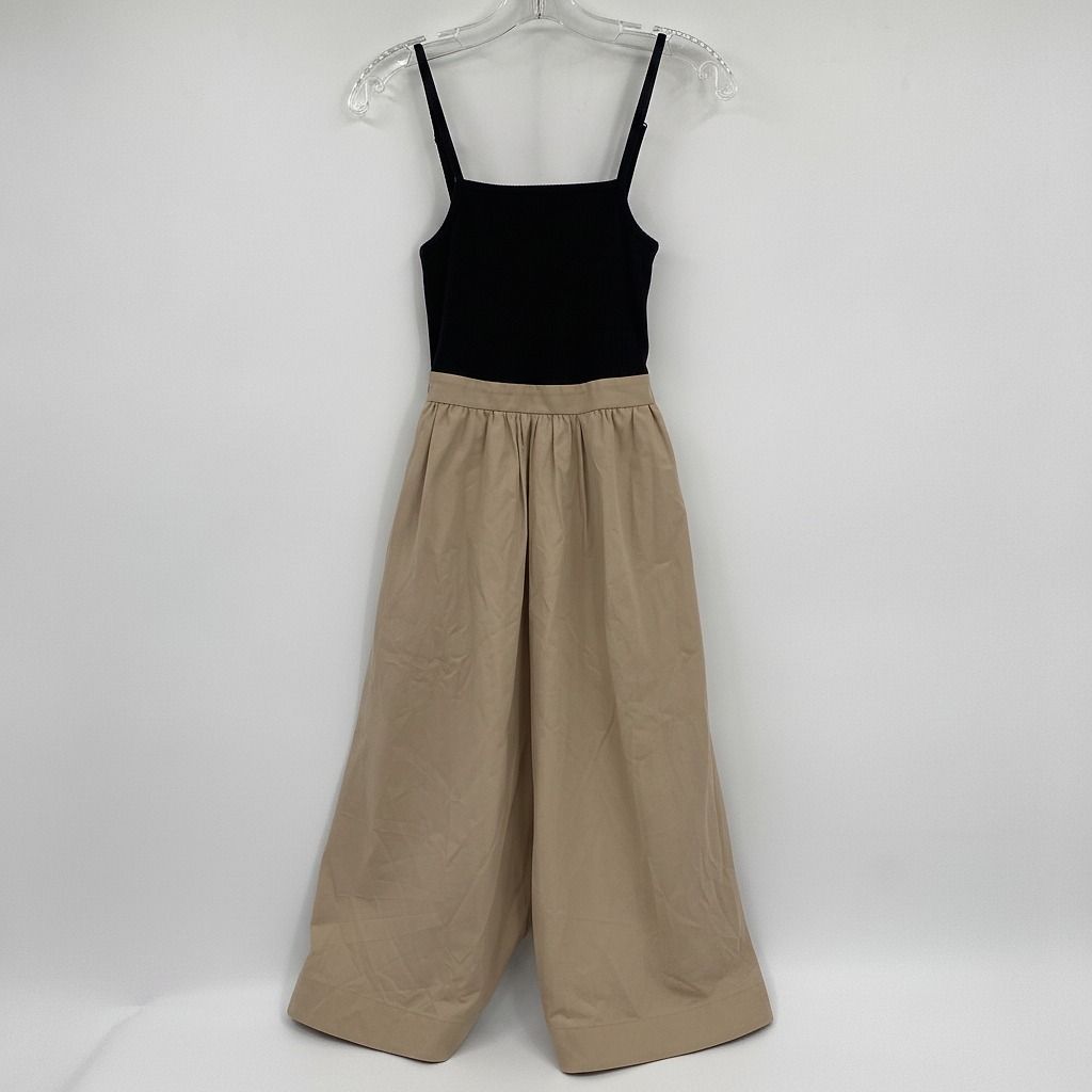 Maeve Black Tan Sleeveless Midi Dress
