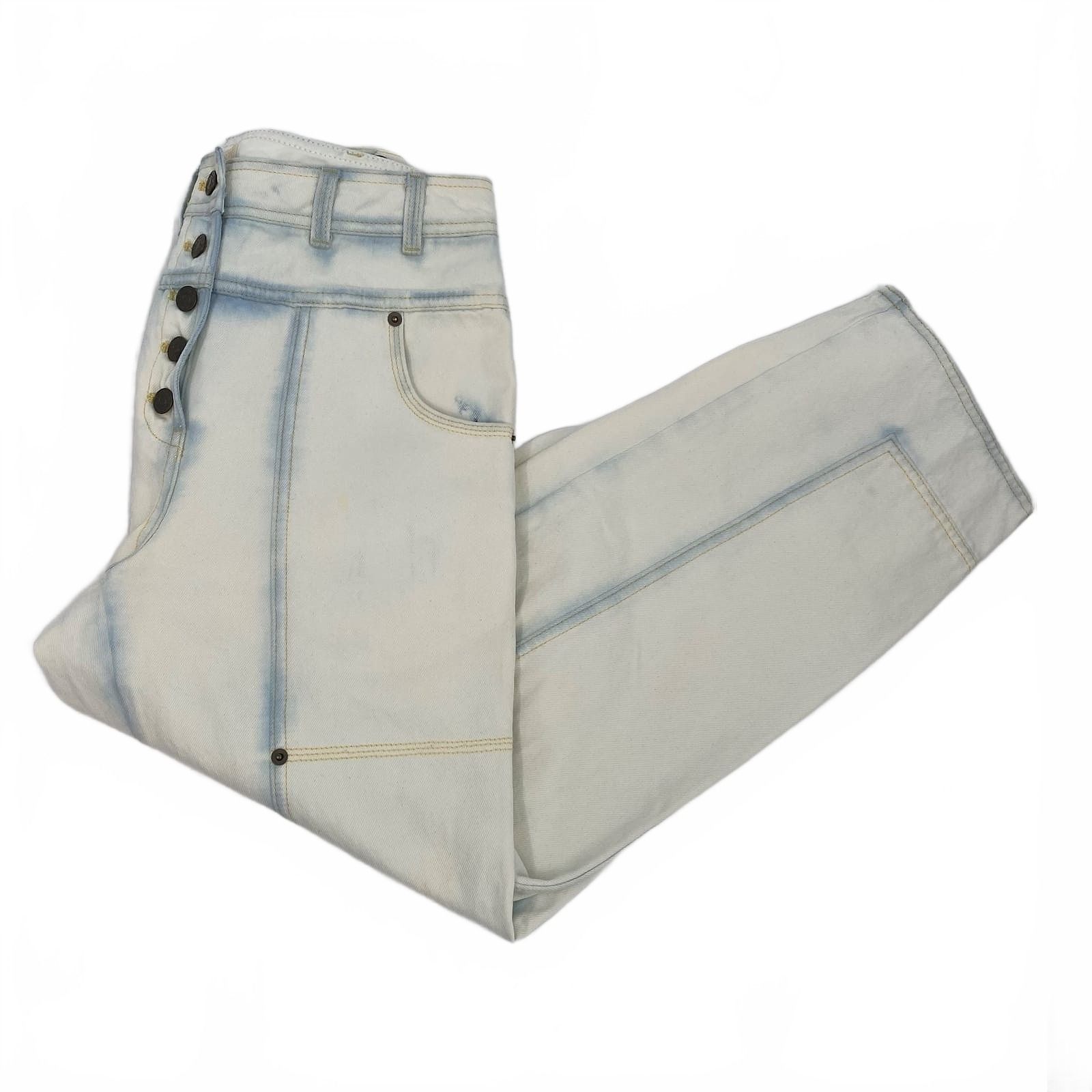 Ulla Johnson Blue Straight Leg Jeans Spring Summer 2022