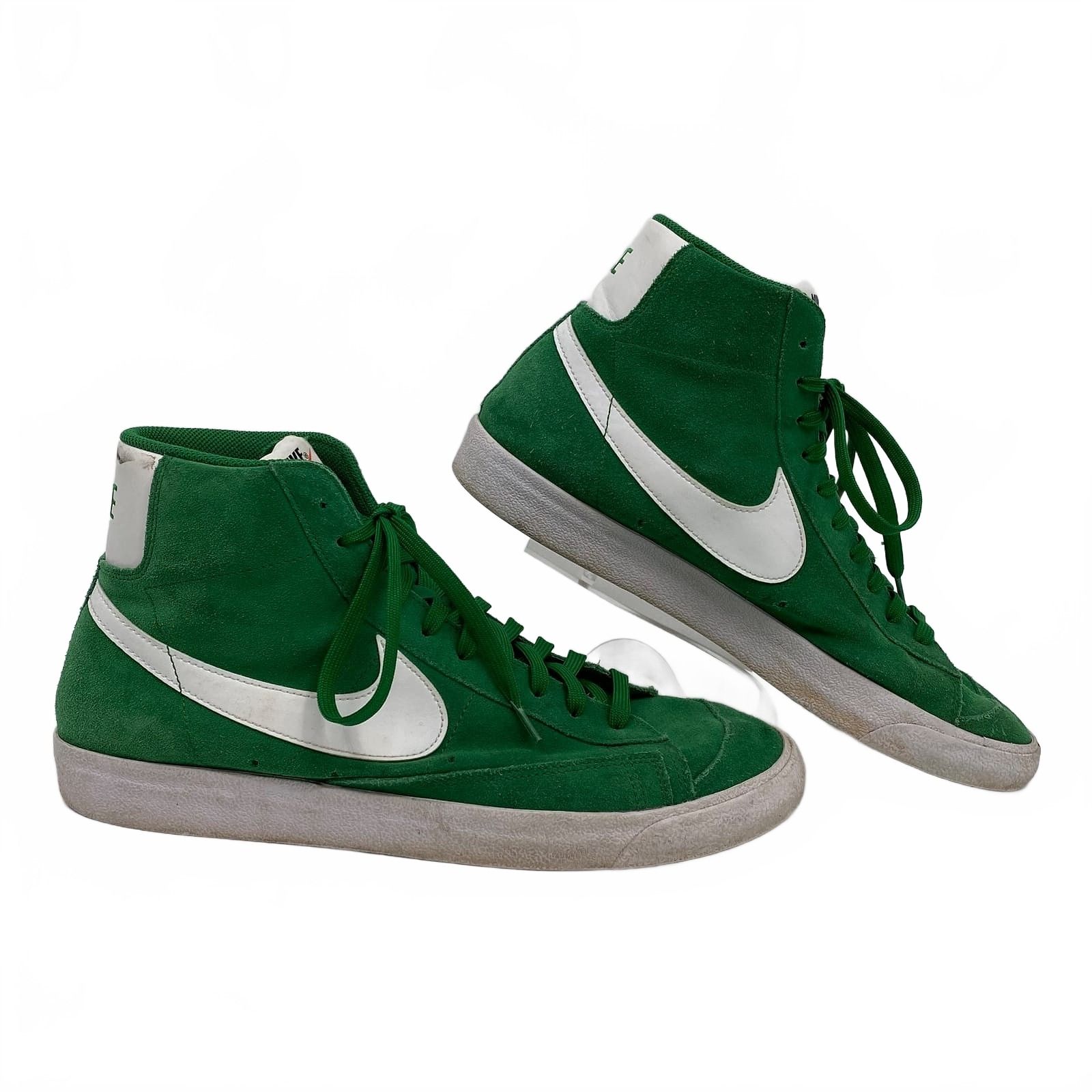 Nike Green White Mid ‘77 Suede Sneakers