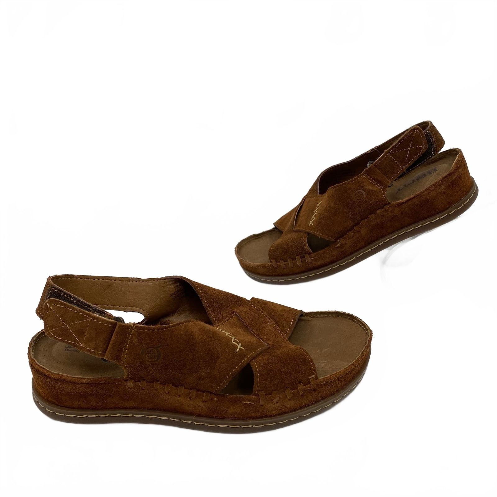 Born Brown Suede Slingback Sandals