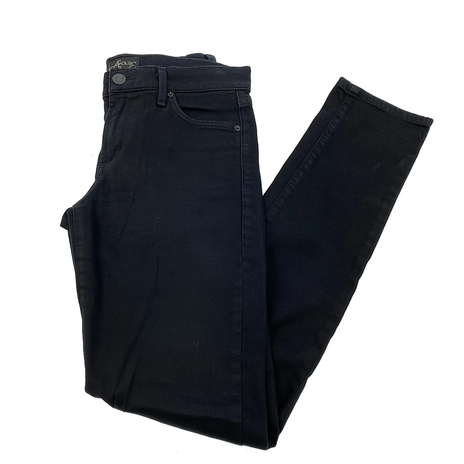 Agolde Black Cotton Blend Skinny Jeans