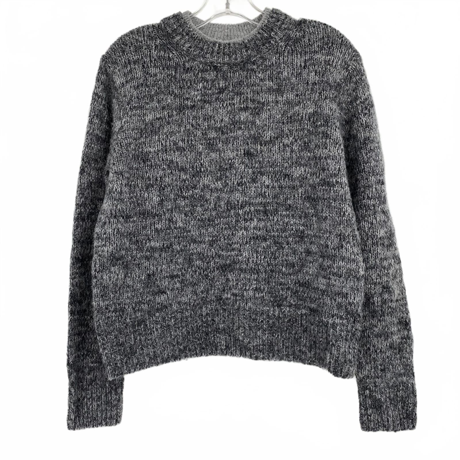 Vince Gray Marled Crewneck Knit Sweater