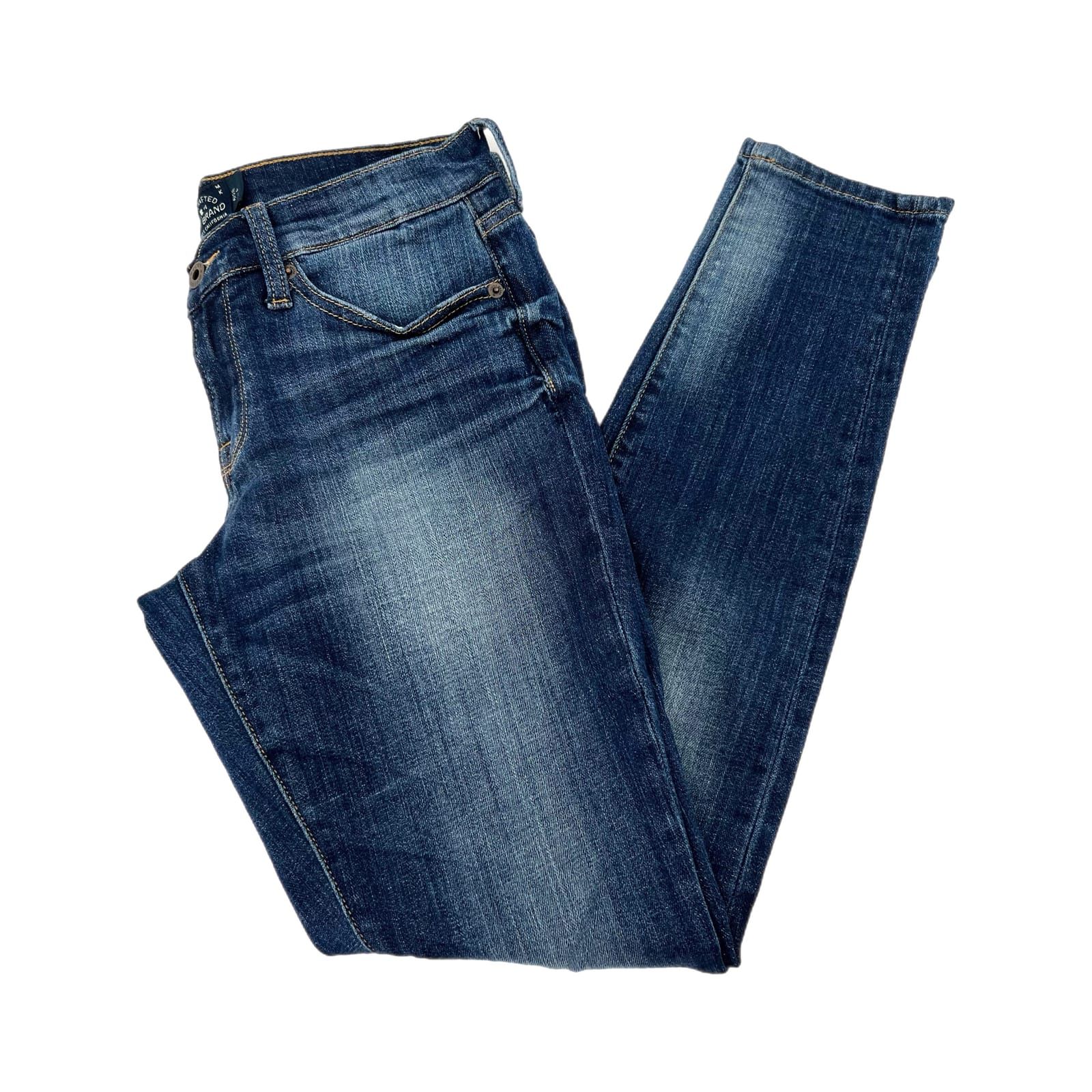 Lucky Brand Blue Dark Wash Charlie Skinny Jeans