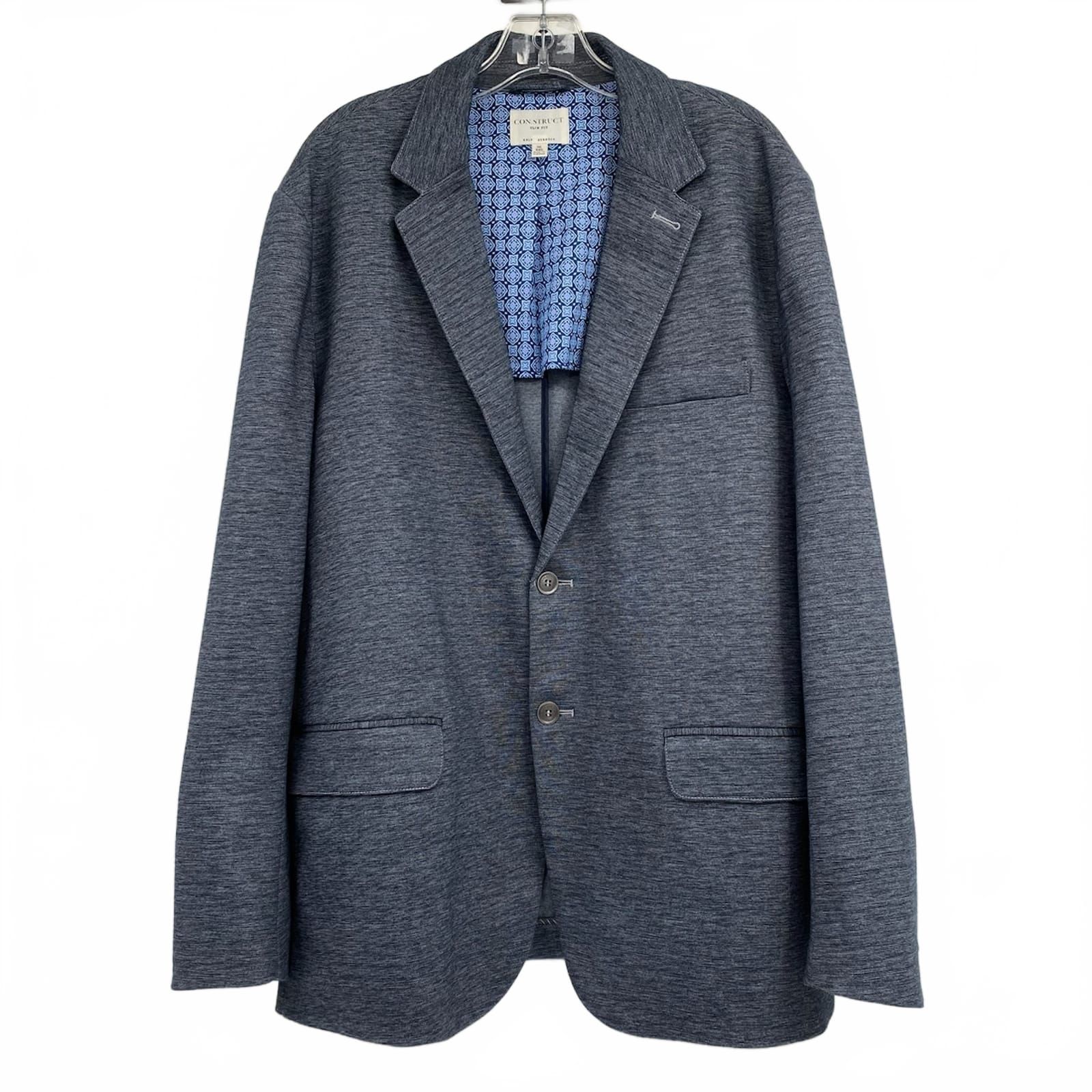 Con.Struct Navy Blue Heathered Blazer
