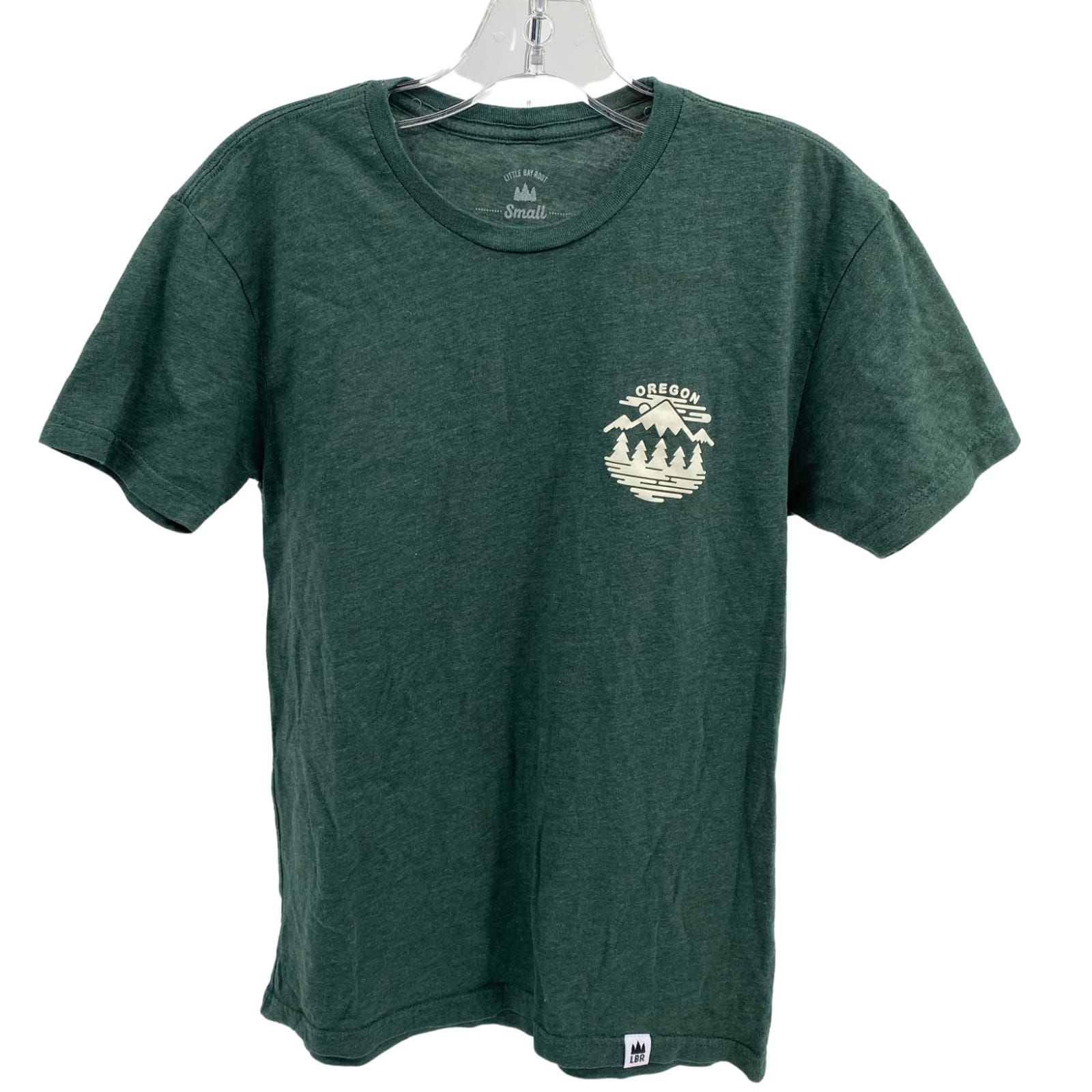 Little Bay Root Green Basic Cotton Blend T-Shirt
