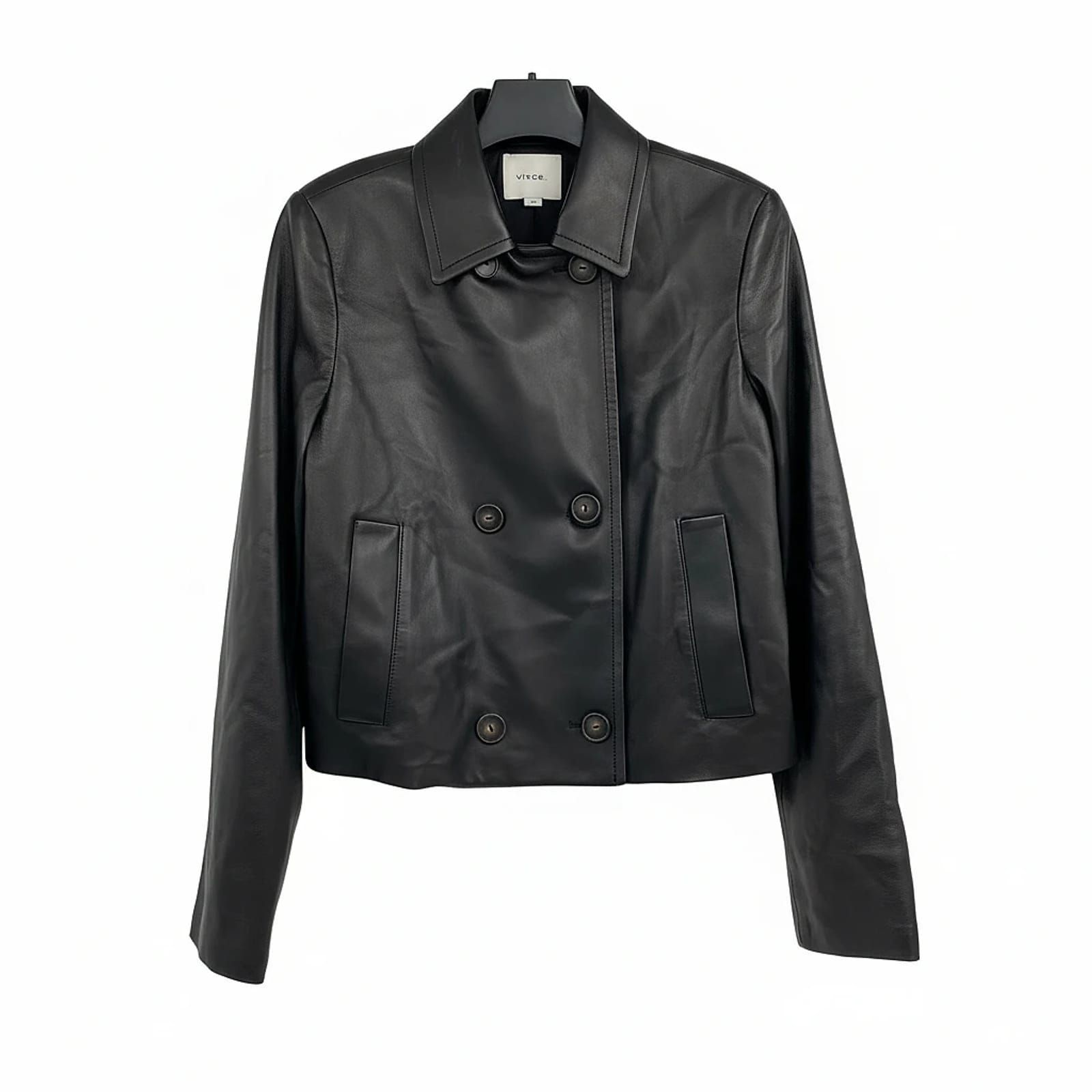 Vince Black Leather Jacket