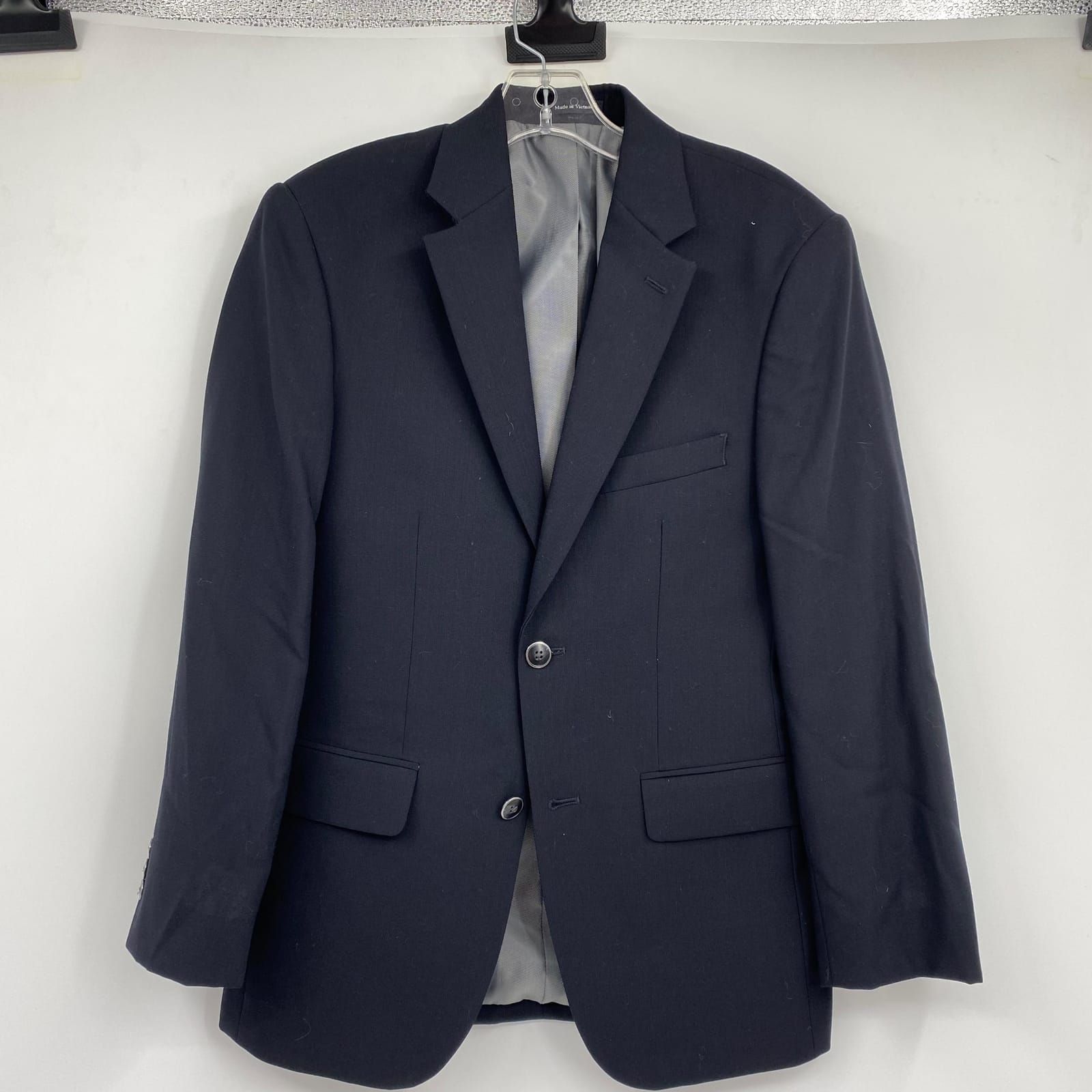 Pronto Uomo Black Wool-Synthetic Blazer