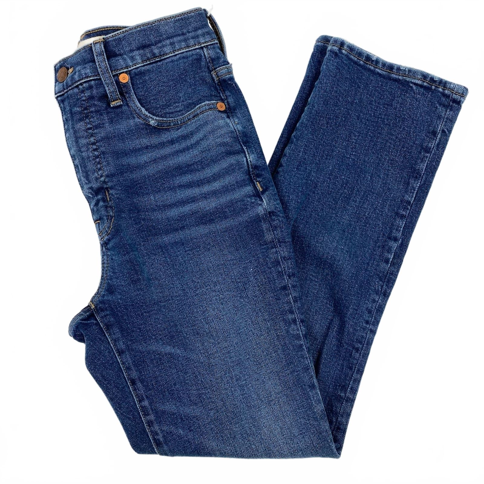 Madewell Dark Wash Slim Demi-Boot Jeans