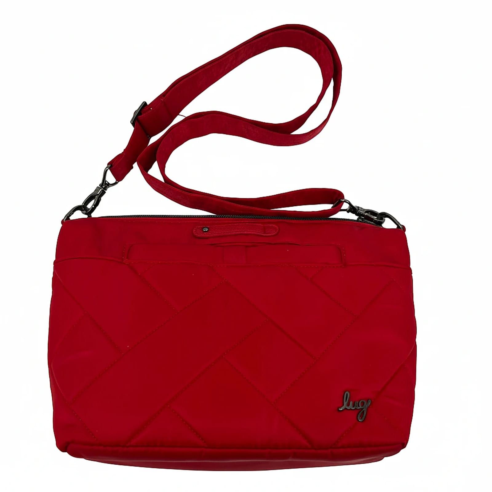 Lug Red Quilted Crossbody Bag